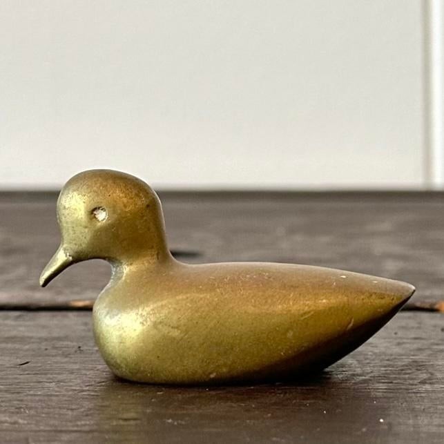 Late 20th Century Brass Dove Paper Weight - Back view
