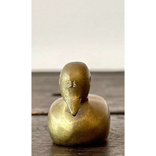 Late 20th Century Brass Dove Paper Weight - Top view