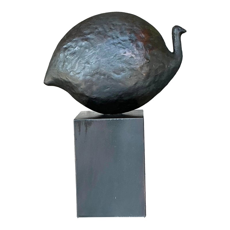 Late 20th Century Vintage Boho Abstract Bird Sculpture - Detail view