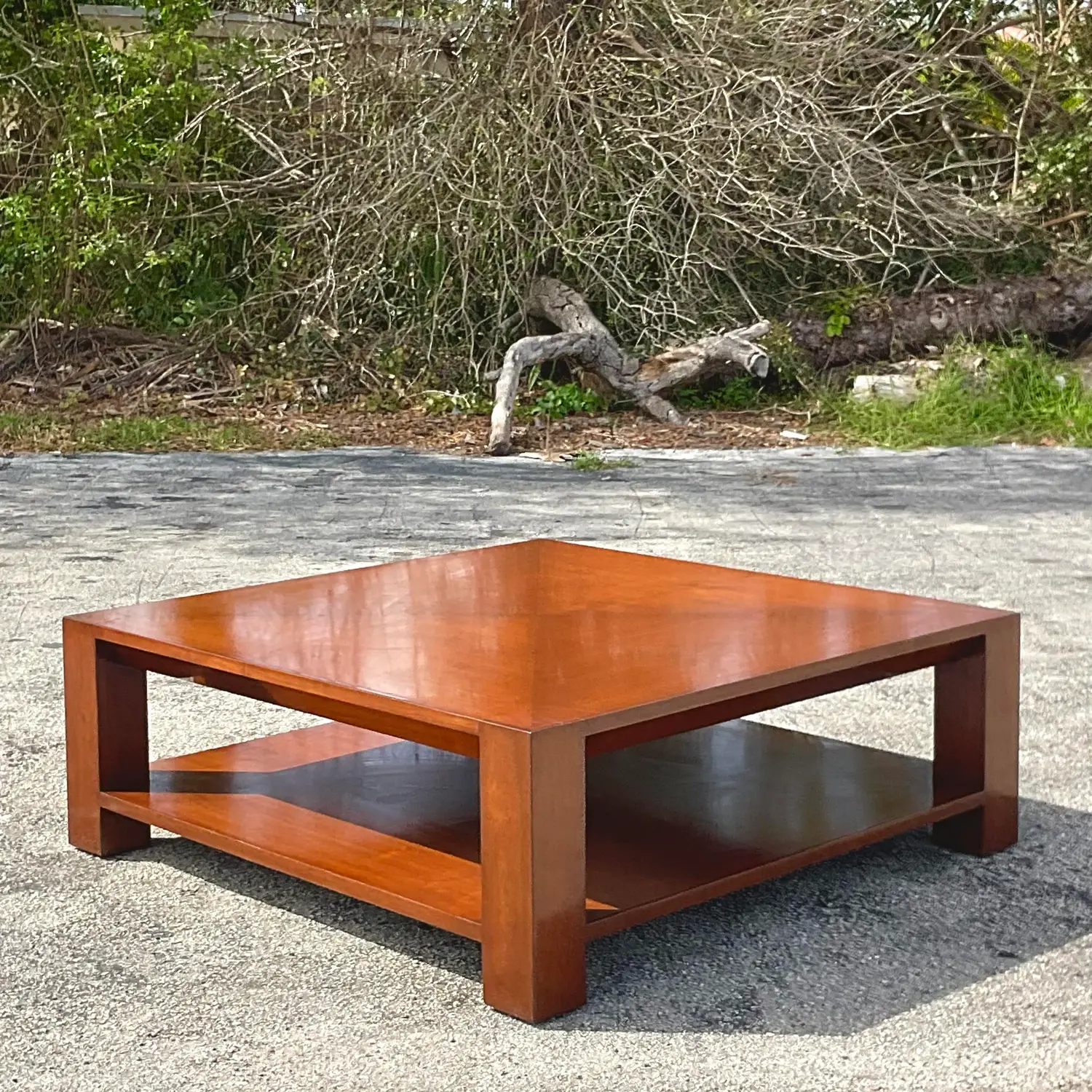 Late 20th Century Vintage Boho Nancy Corzine Lacquered Coffee Table - Top view