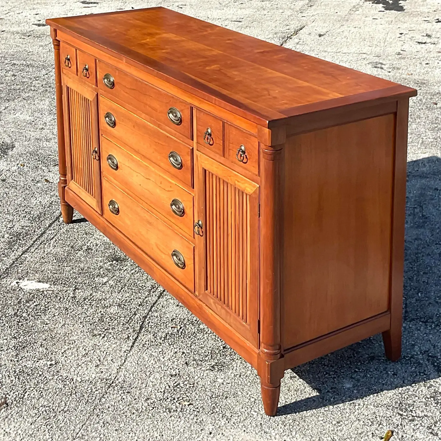 Late 20th Century Vintage Morganton Wooden Credenza - Top view