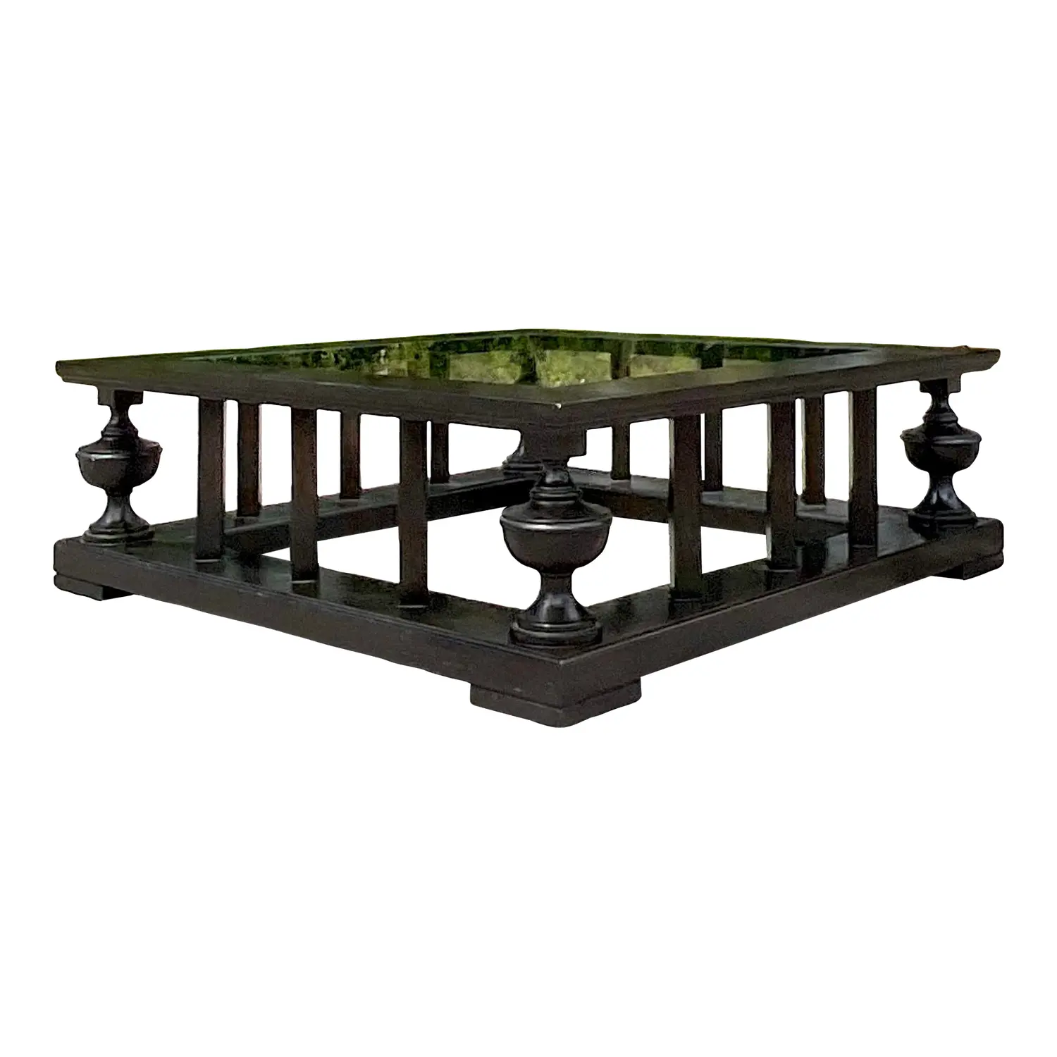 Late 20th Century Vintage Regency Pediment Coffee Table After John Roselli