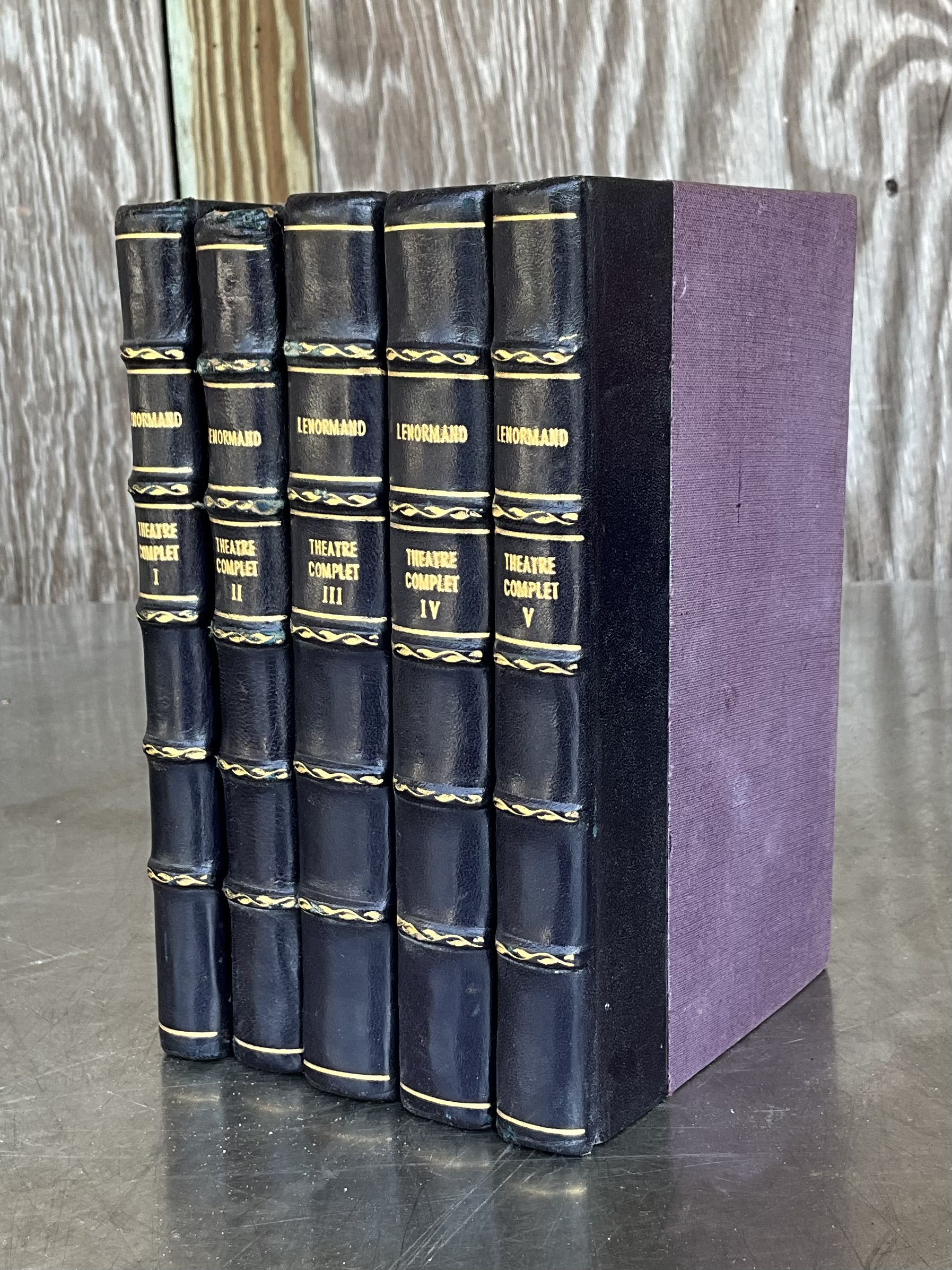 Lenormand "Theatre Complet" Volumes 1-5 - Side view