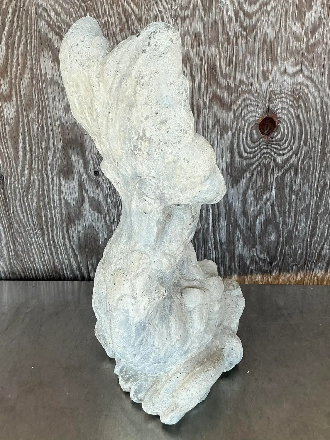 Mid 20th Century Regency Cast Concrete Koi Fountain - Top view