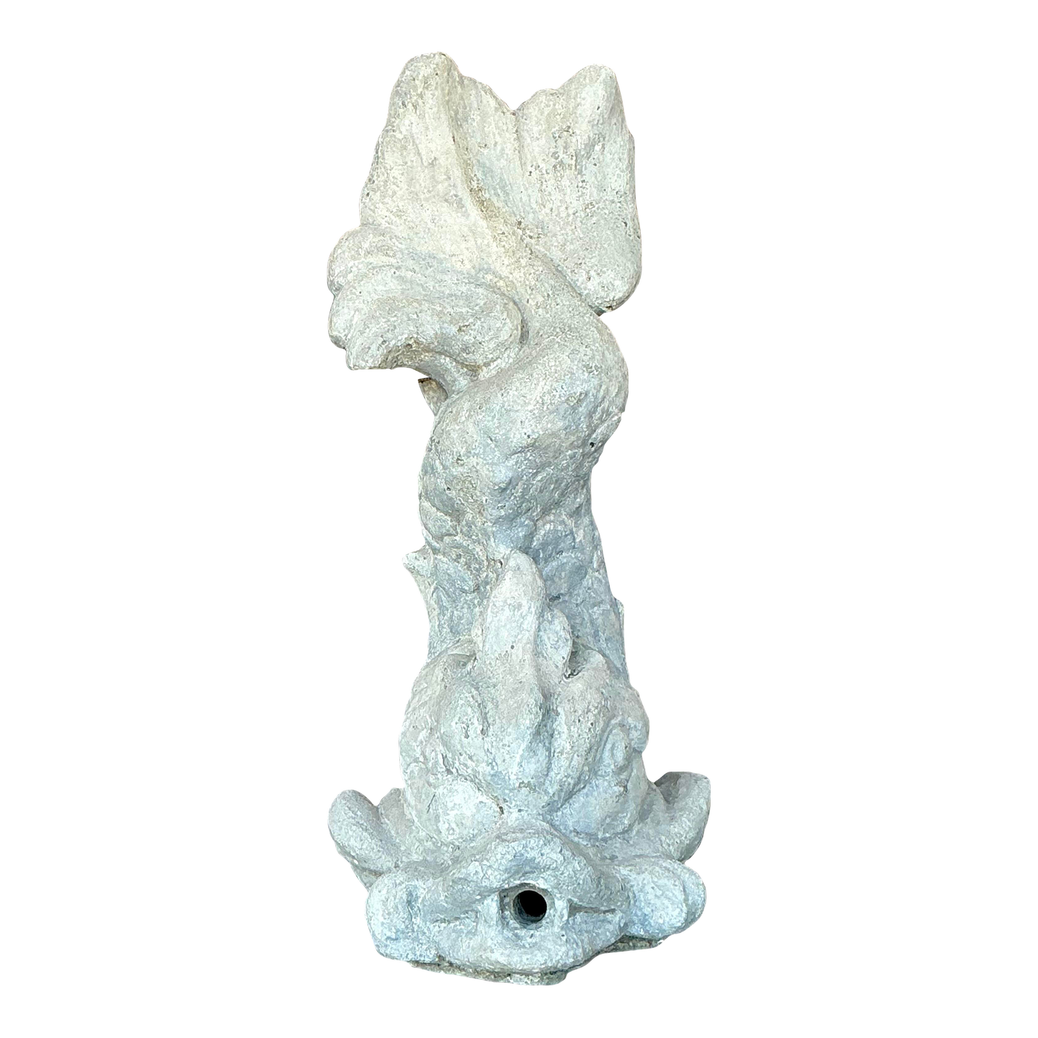 Mid 20th Century Regency Cast Concrete Koi Fountain - Detail view