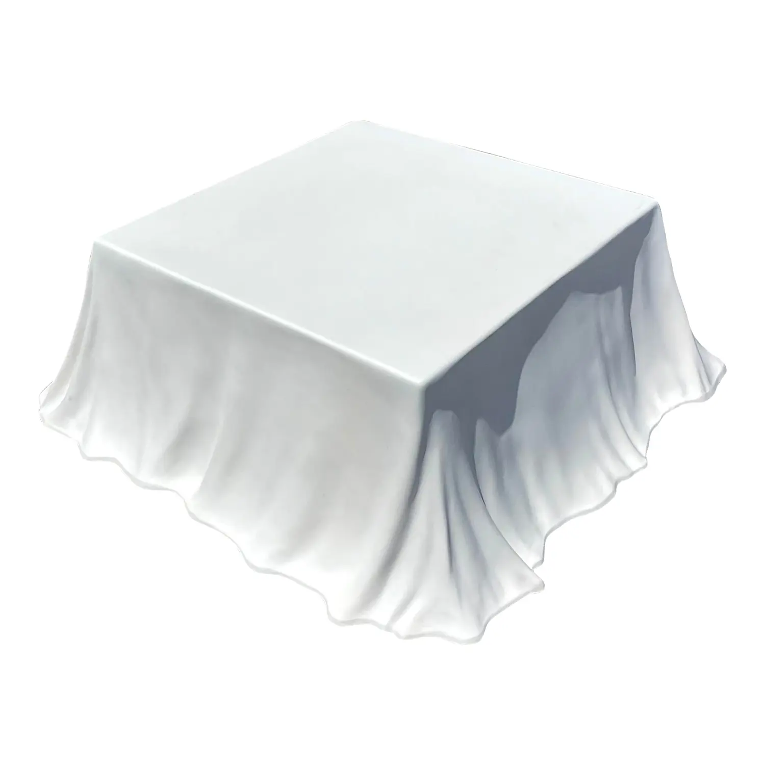 Mid 20th Century Vintage Regency Molded Fiberglass “Tovaglia” Coffee Table After Alberto Bazzani for Studio Tretach