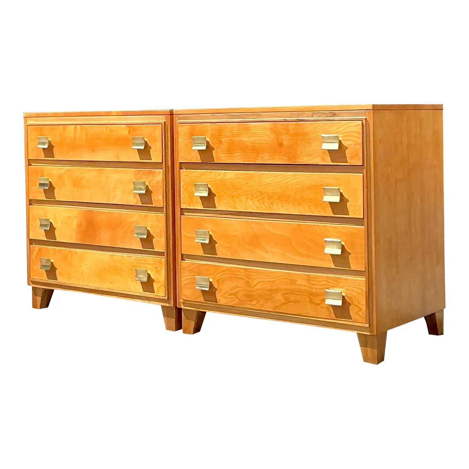 Mid 20th Century Vintage Rockford Chest of Drawers - a Pair