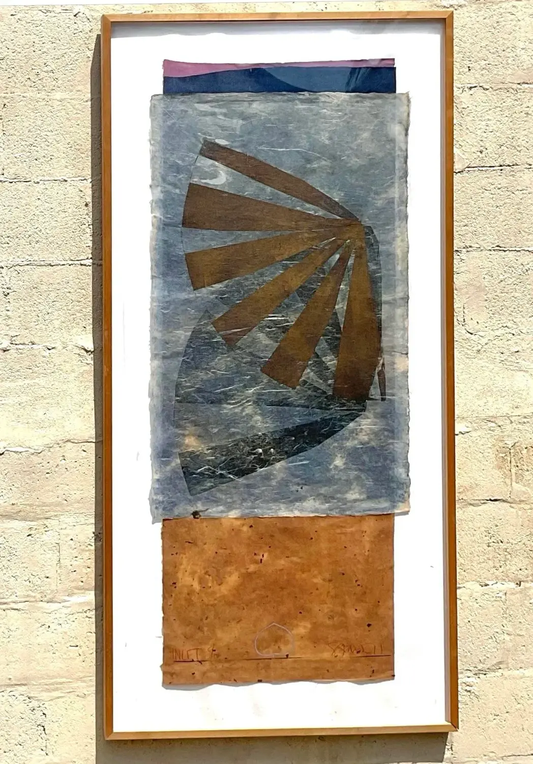 Original Scott Sandell Monumental Mixed Media Art - Side view