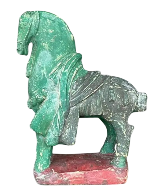 Vintage Boho Plaster Horse
