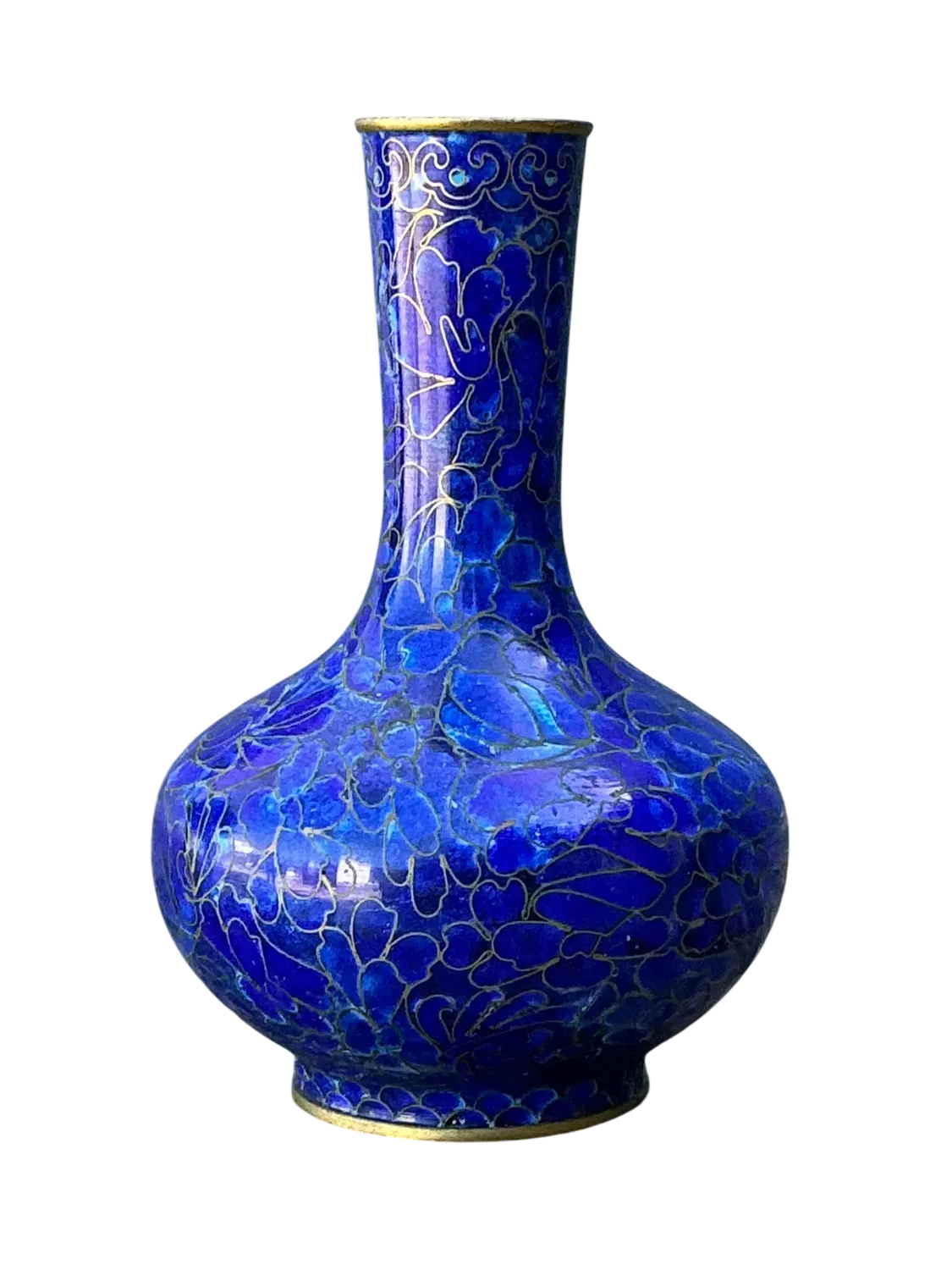 Vintage Cloisinee Blue Bud Vase