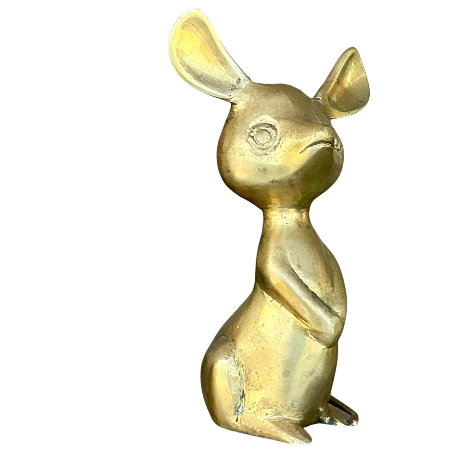 Vintage Boho Solid Brass Mouse