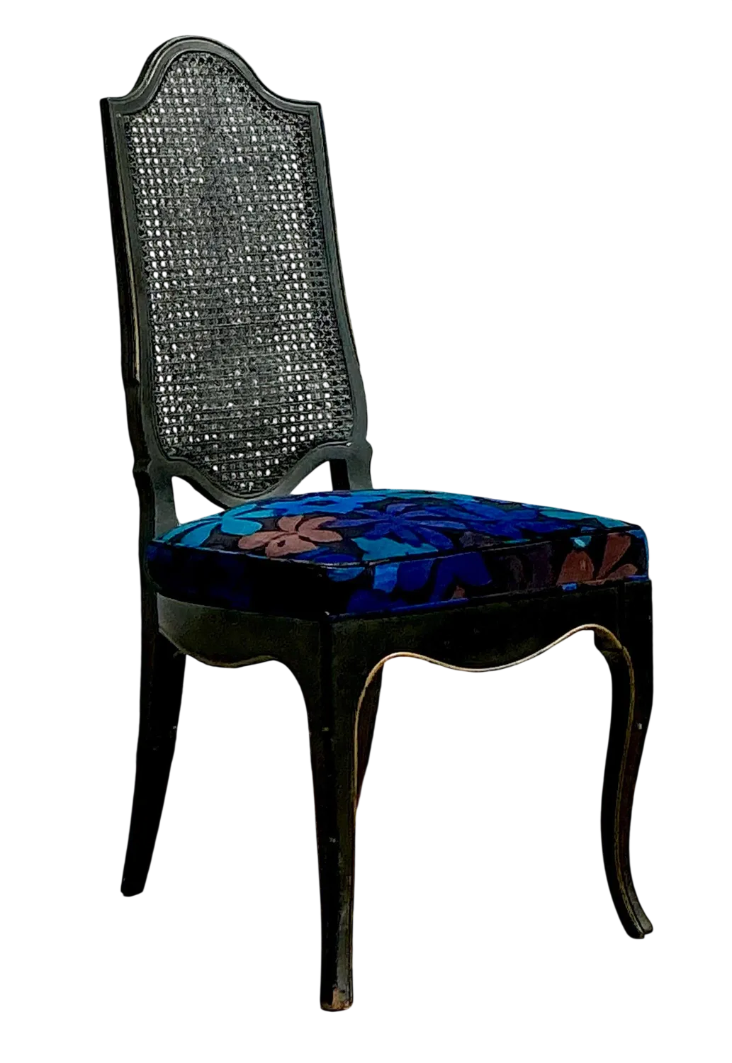 Vintage Regency Jack Lenor Larsen Cane Chair