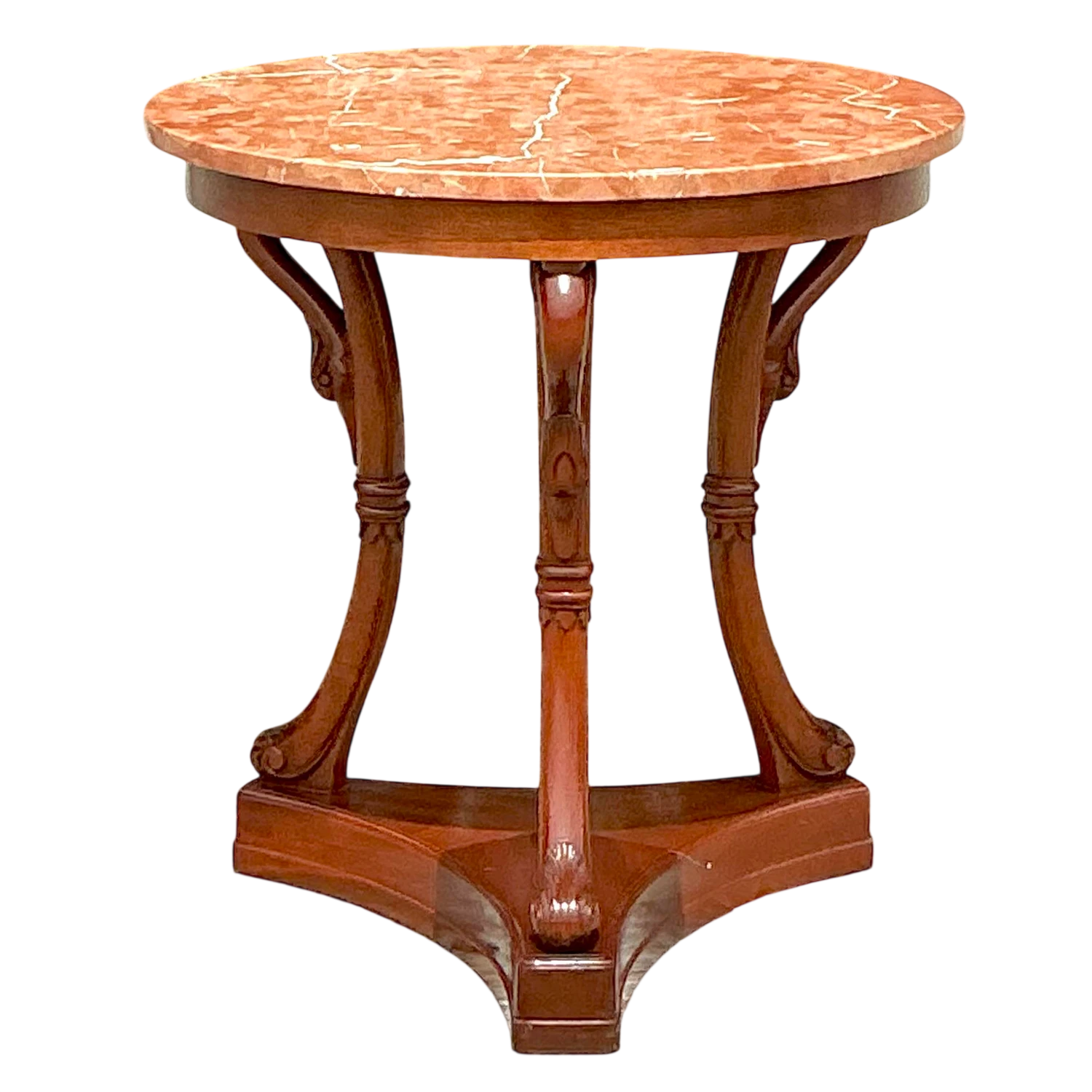 Vintage Regency Directorie Style Swan Side Table