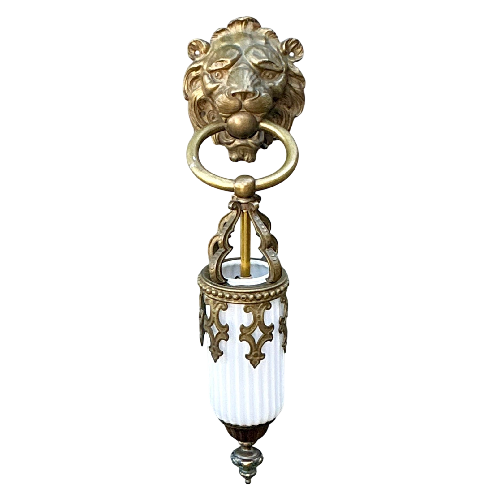 Vintage Gothic Lions Head Sconce