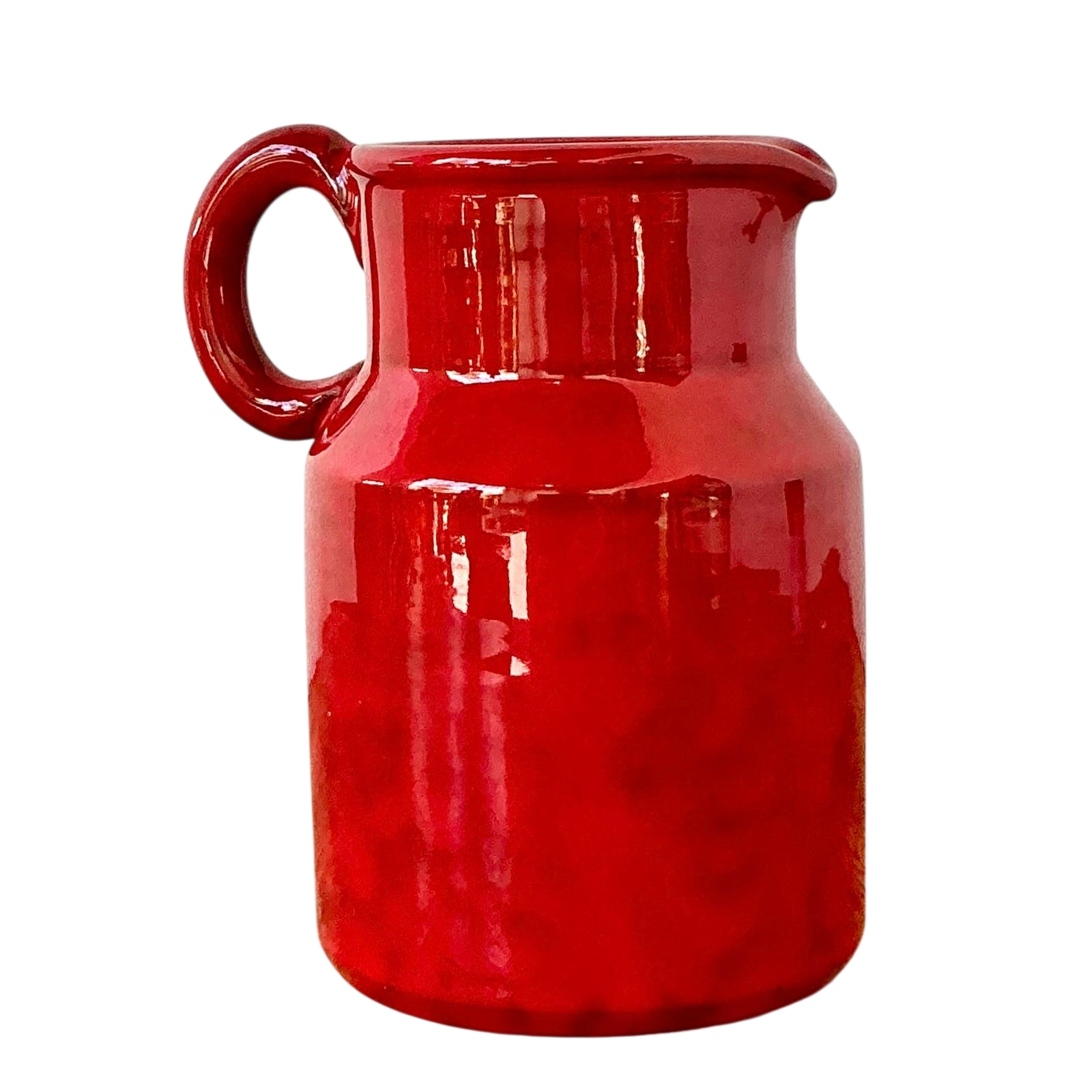 Vintage 1960s Italian Glazed Ceramic Pitcher