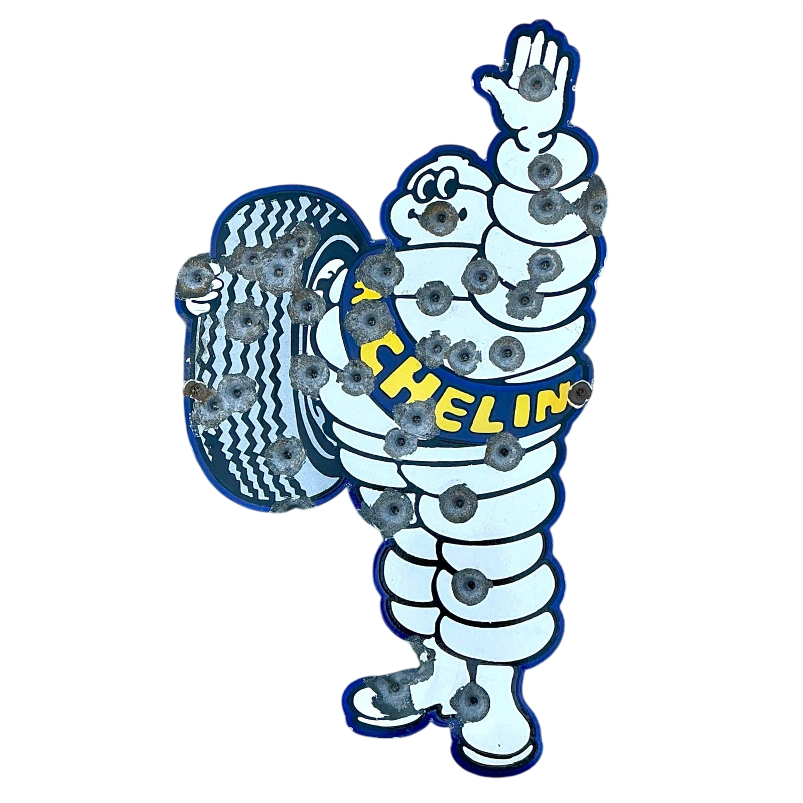 Vintage Bullet Anole Michelin Man Wall Sculpture
