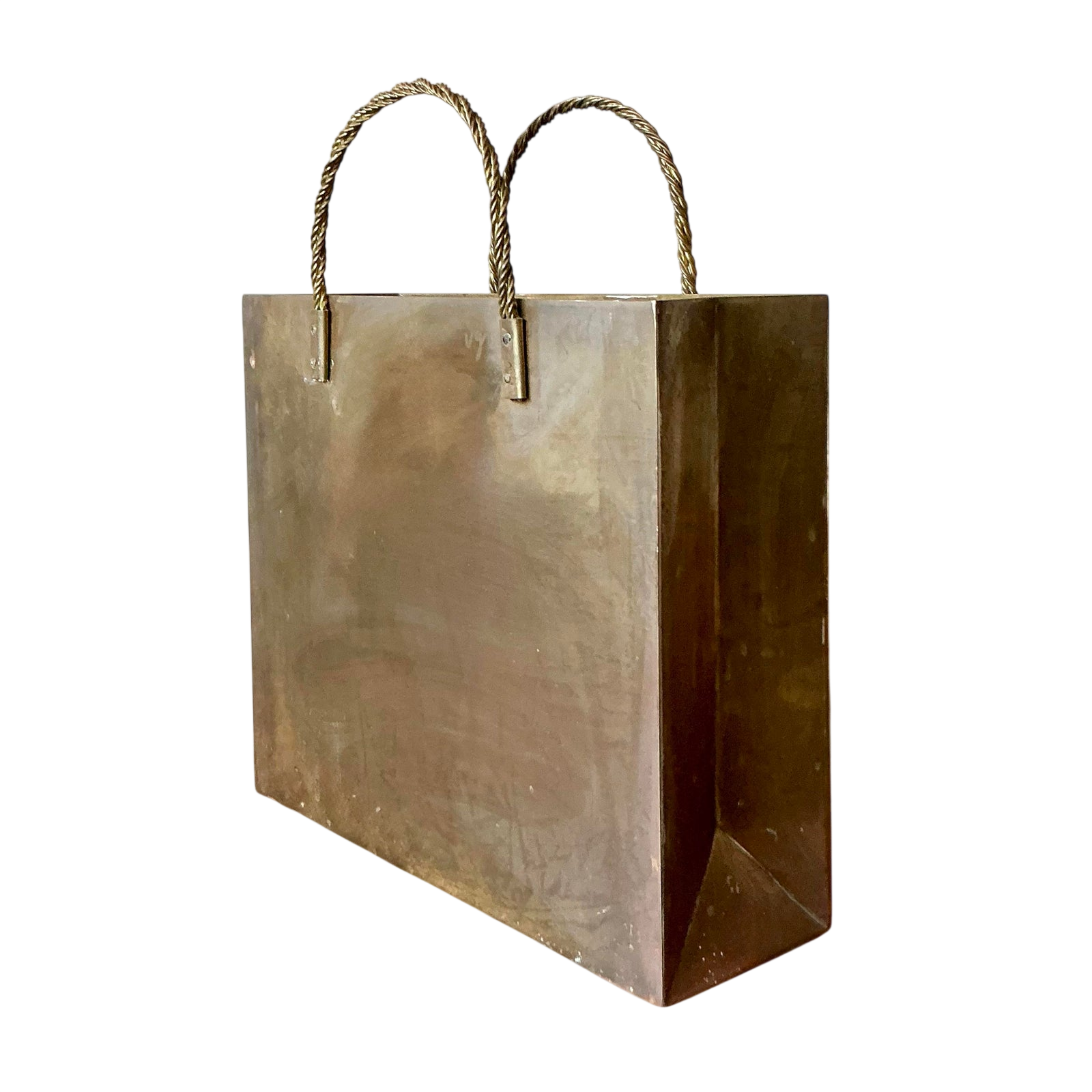 Vintage Boho Brass Shopping Bag After Gio Ponte