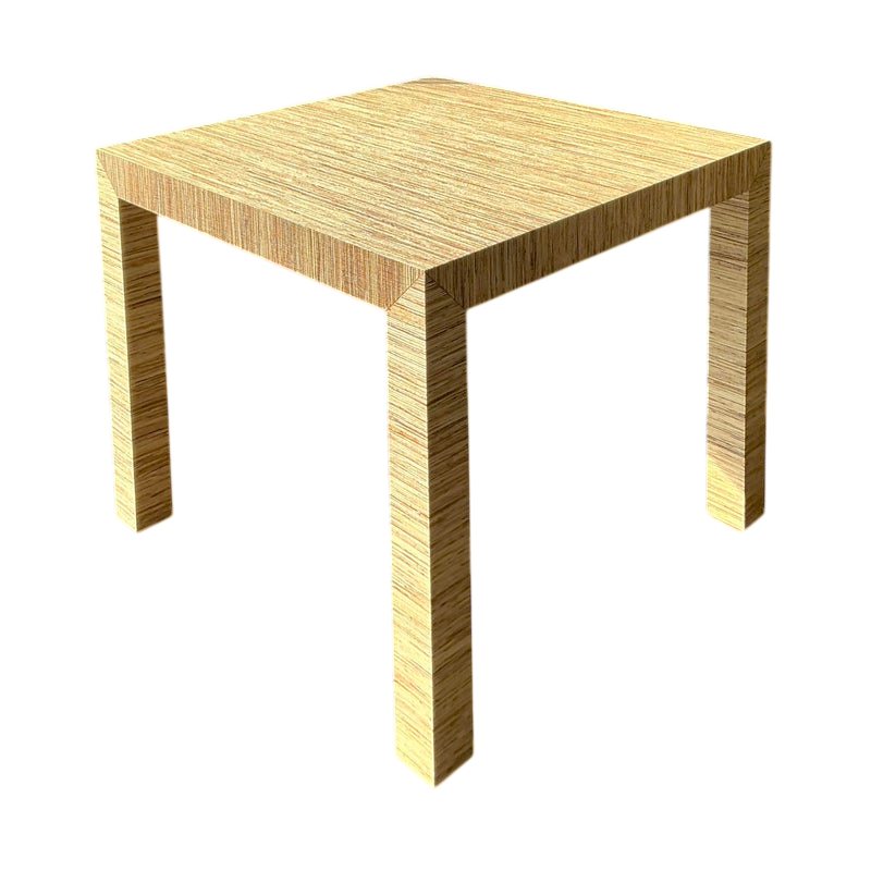 Vintage Boho Grasscloth Game Table