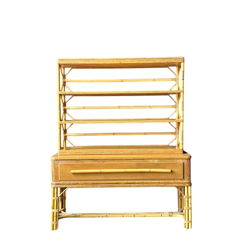 Vintage Boho Ficks Reed Etagere