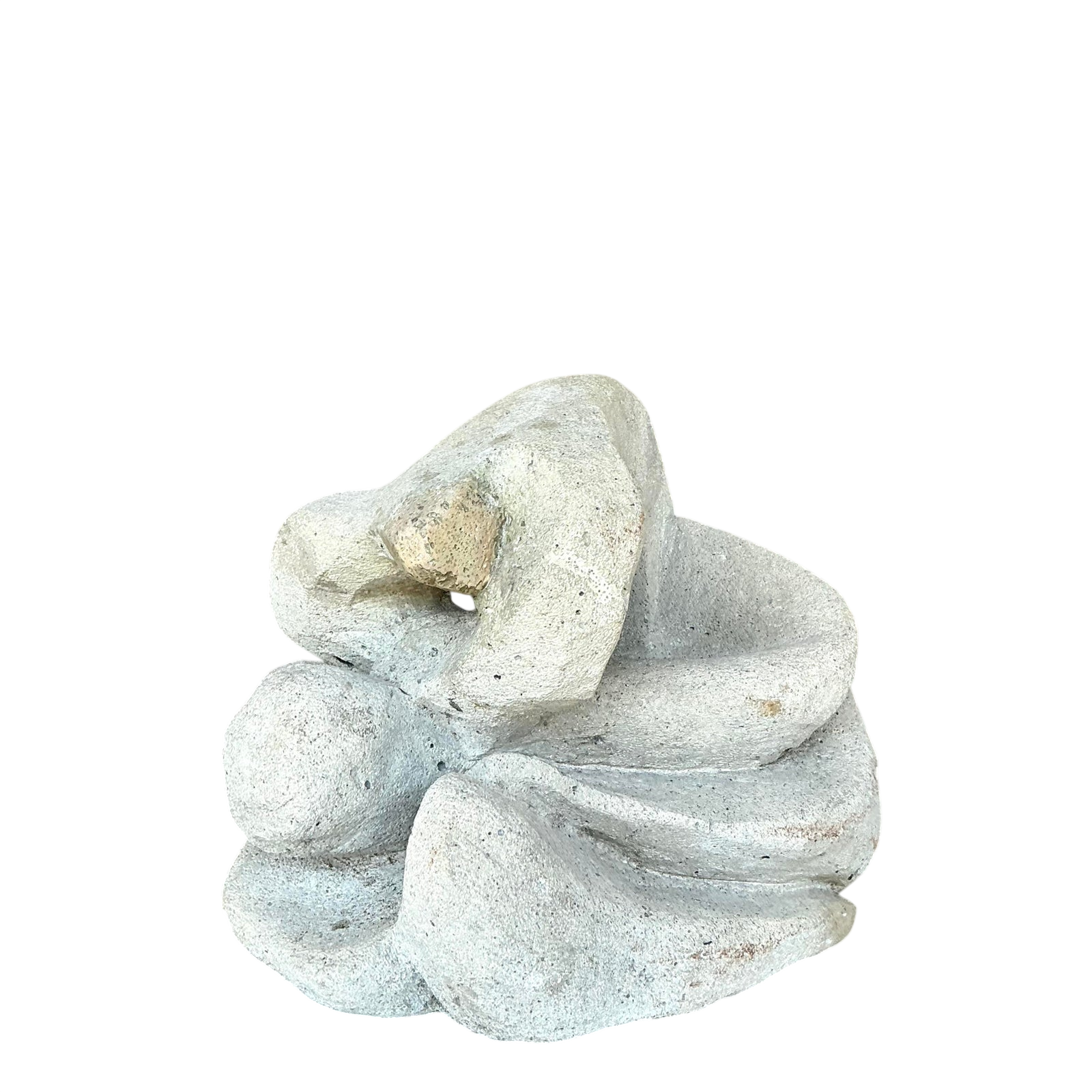 Mid 20th Century Vintage Boho Abstract Figurative Concrete Sculpture - Detail view
