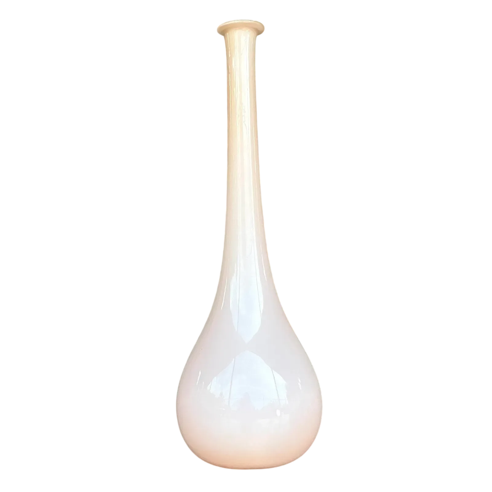 Vintage Boho Blown Glass Vase - Detail view