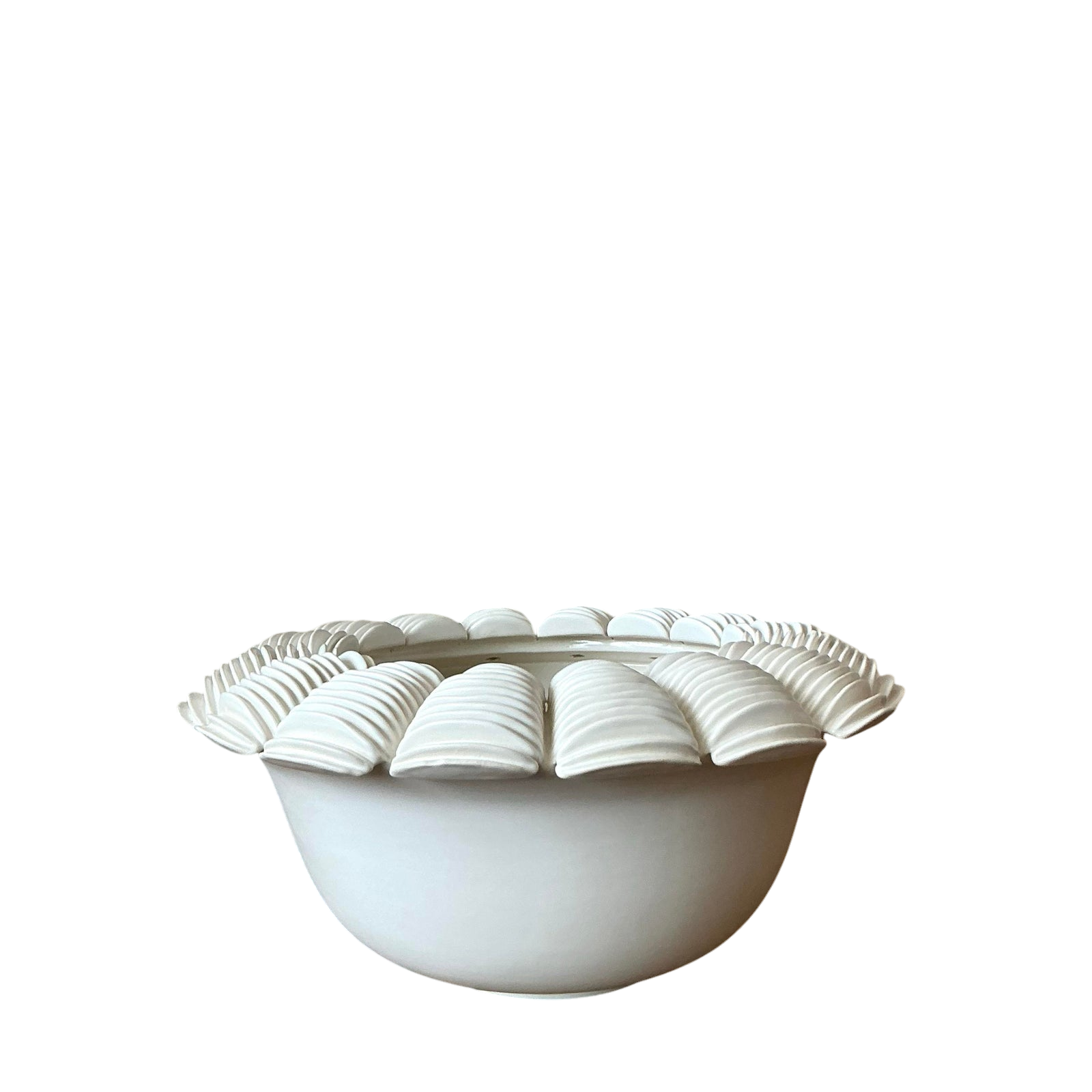 Vintage Boho Matte Ceramic Bowl - Detail view