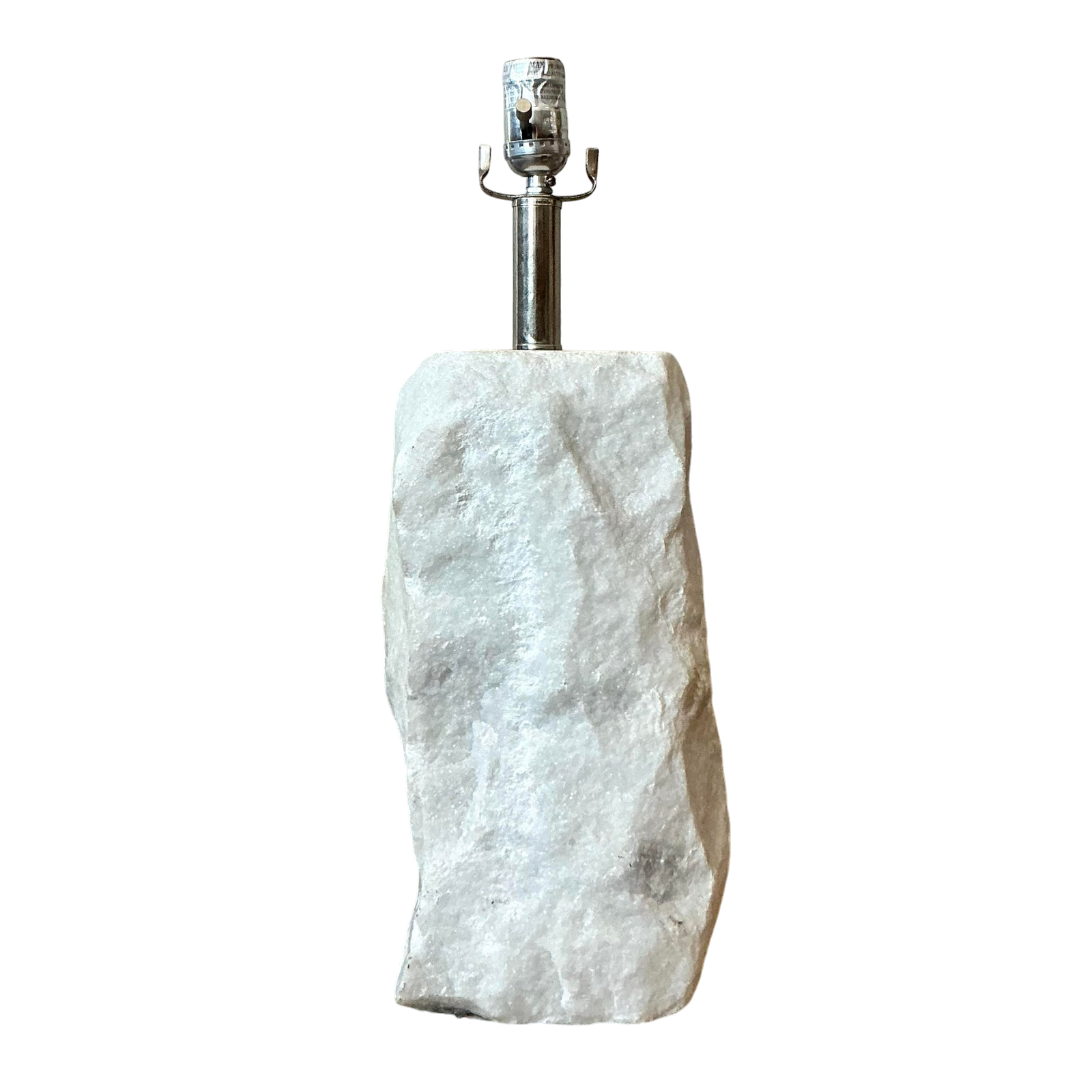 Vintage Boho Carved Marble Lamp