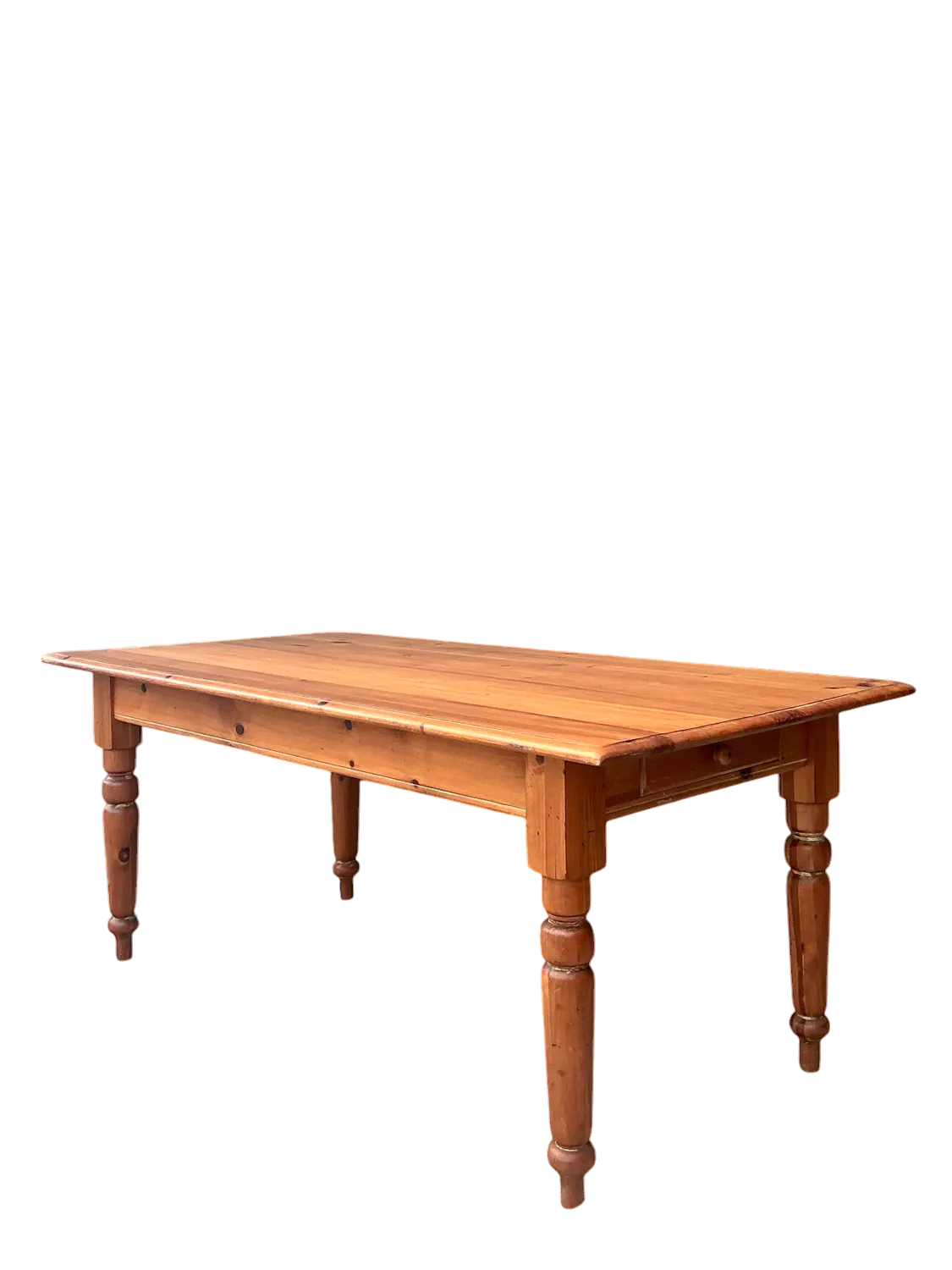 Vintage Knotty Pine Farm Table