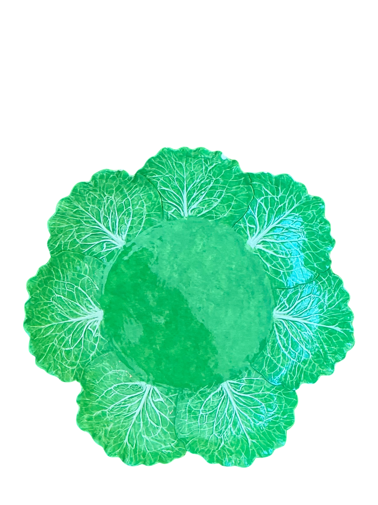 Vintage monumental Dodie Thayer cabbage leaf platter