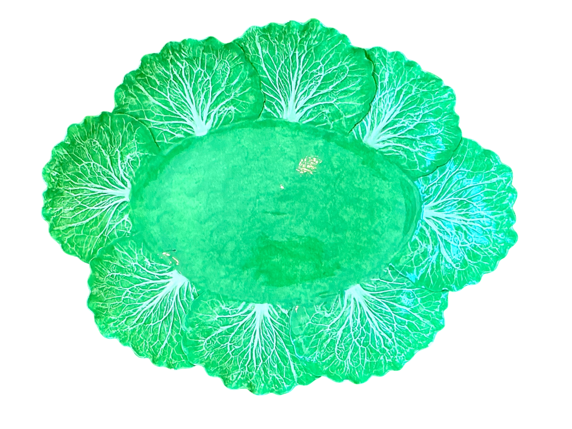 Vintage Dodie Thayer Cabbage Leaf Platter