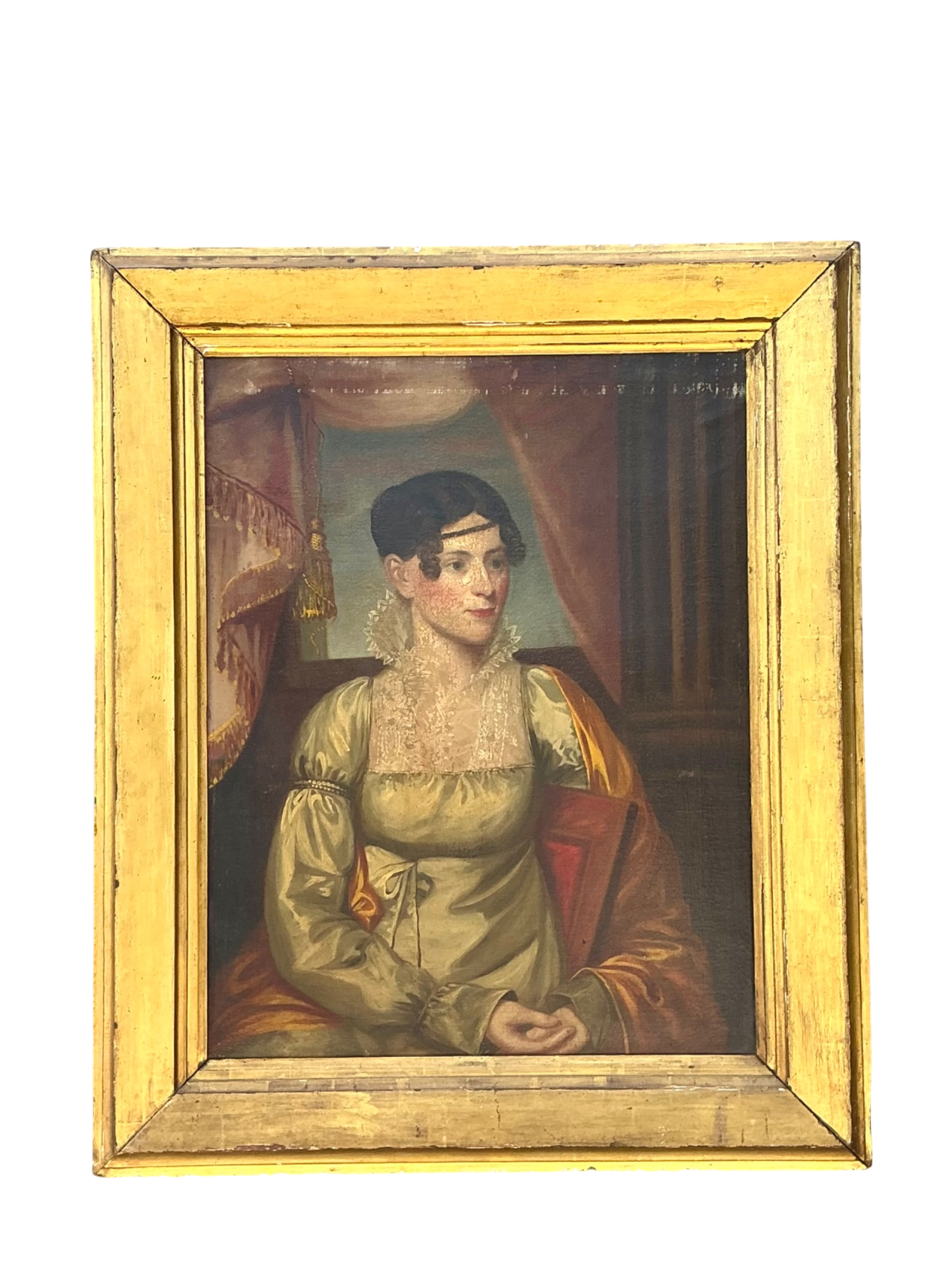 Vintage Woman's Portrait in Gilt Frame