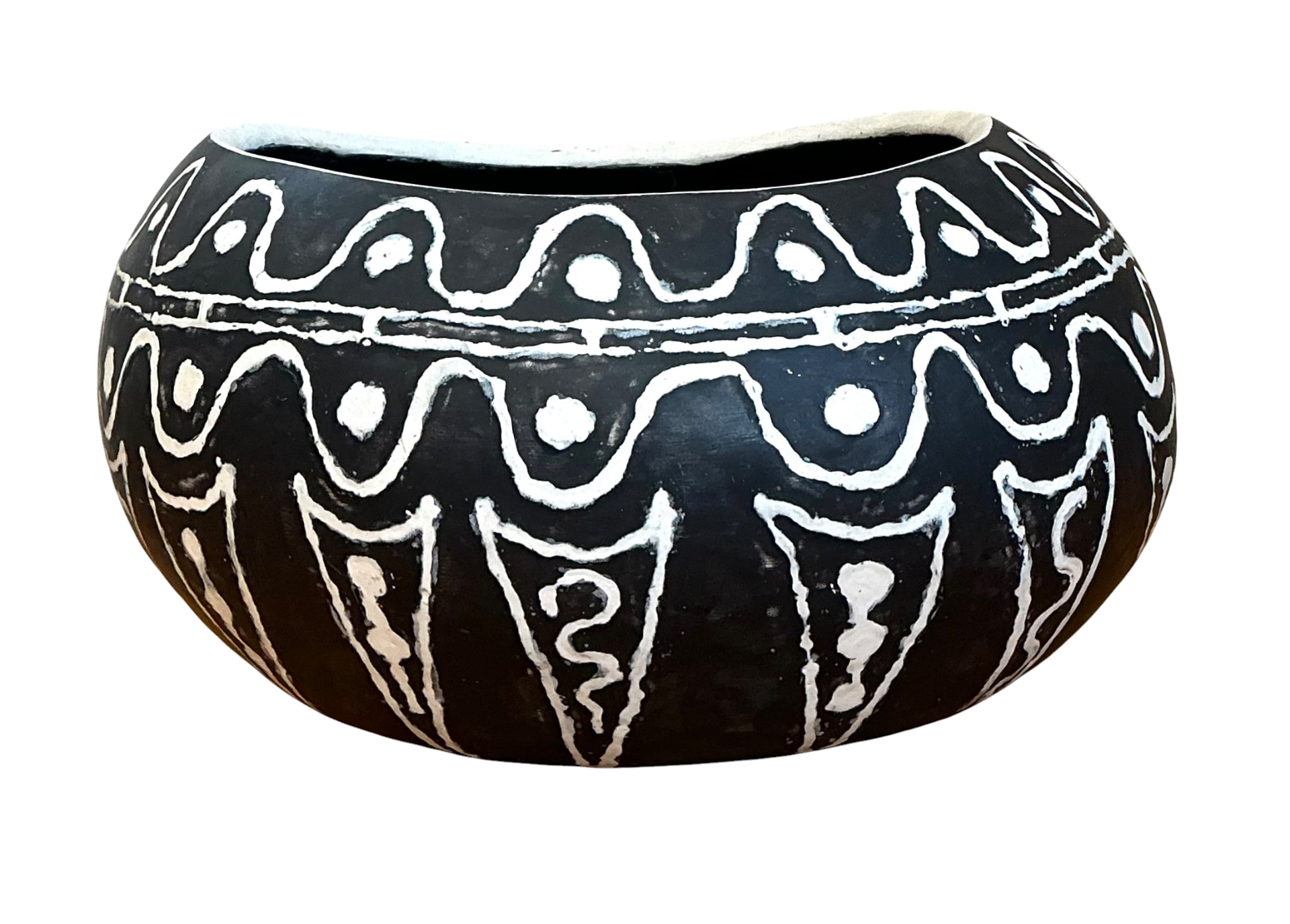 Vintage Hand Painted Ceramic Bowl