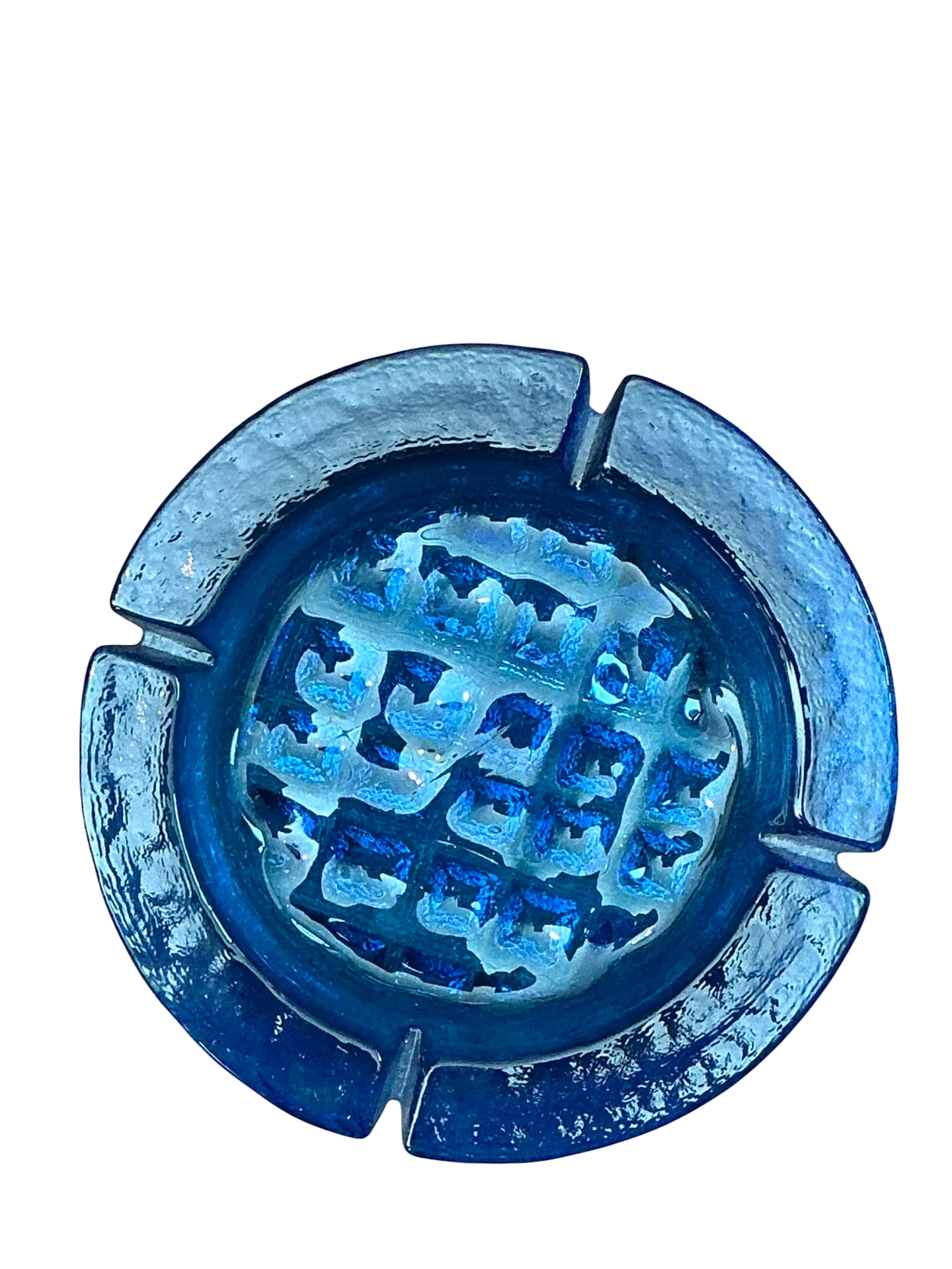 Vintage Cobalt Glass Ashtray