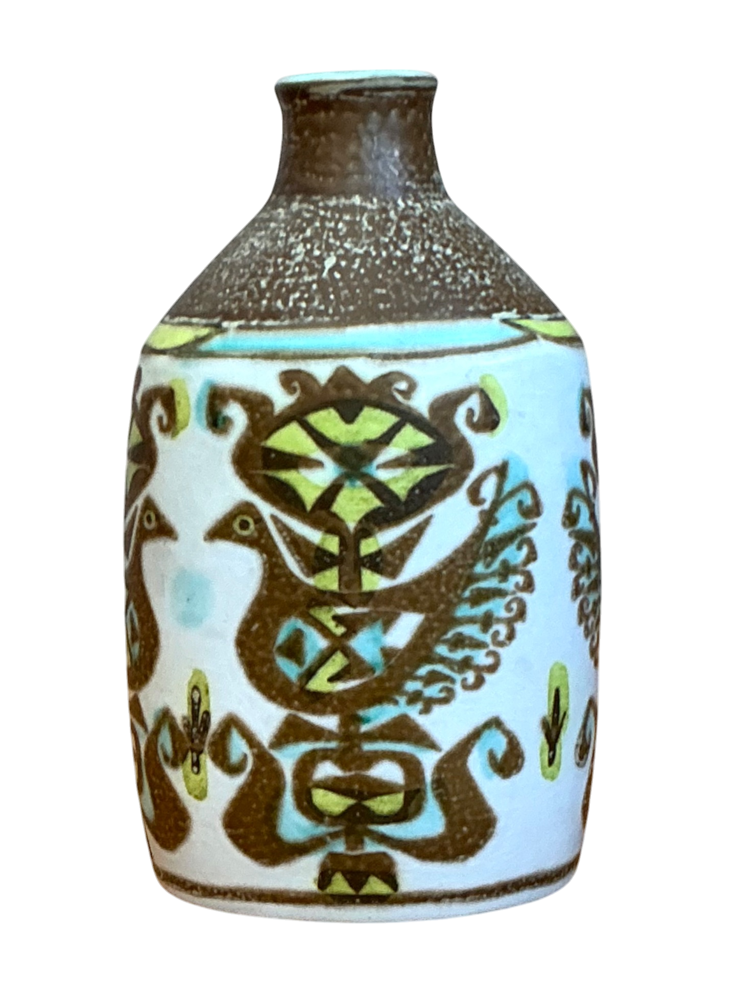 Vintage Scandinavian Folk Art Vase
