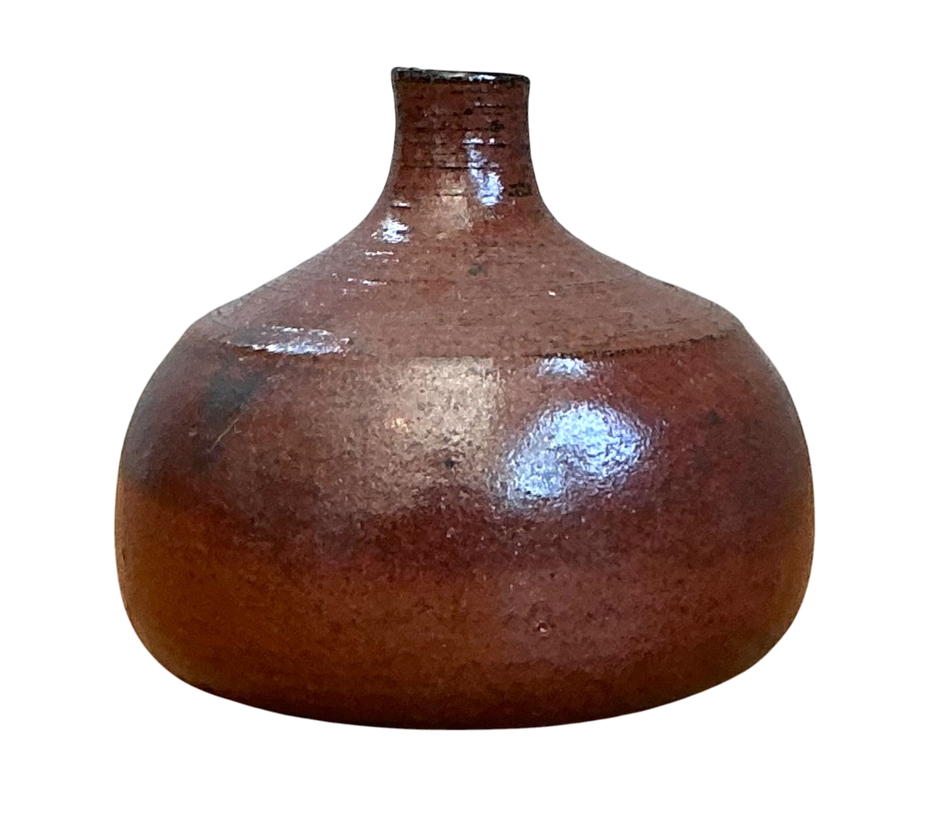 Vintage Brown Studio Pottery Vase