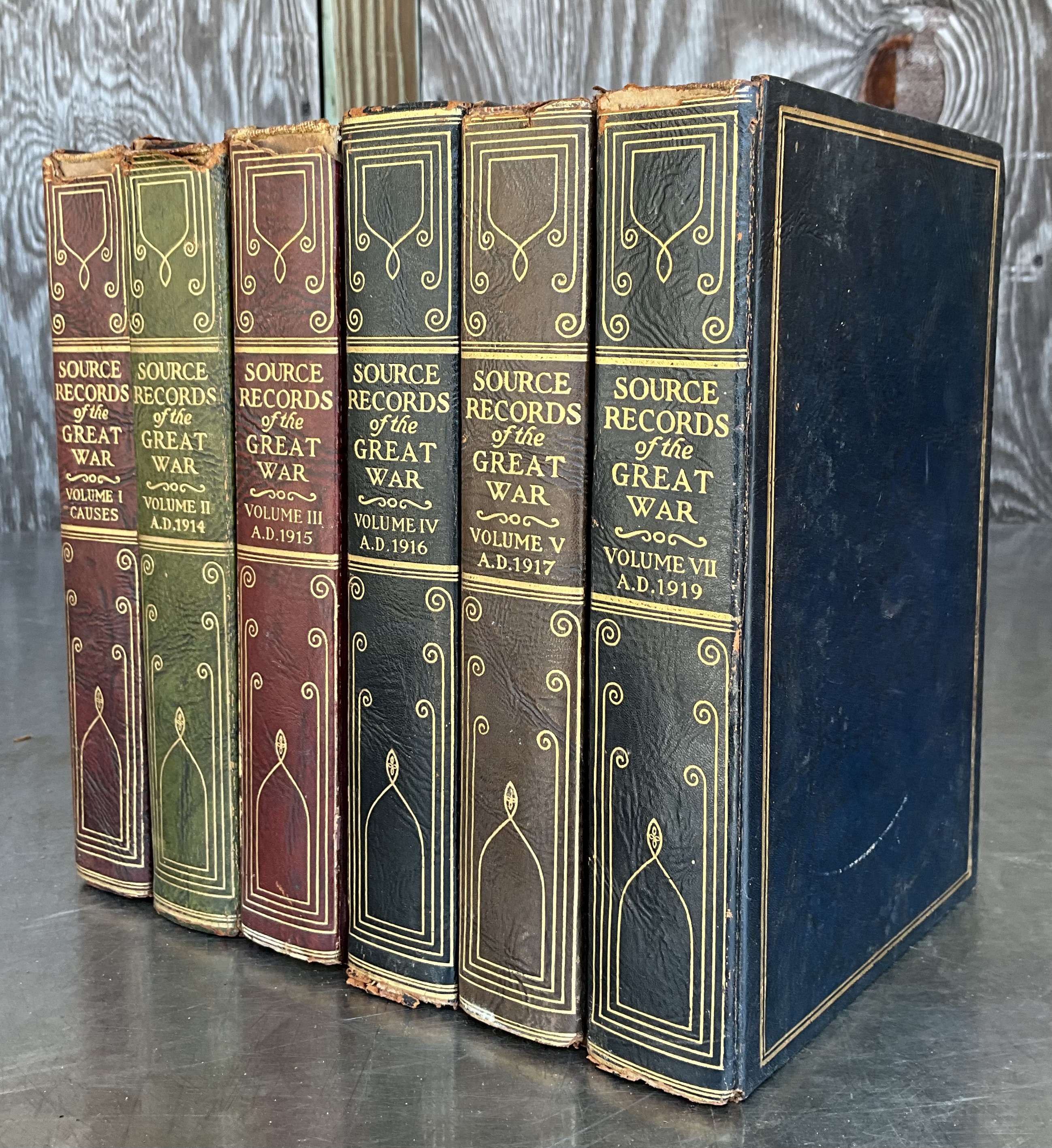 Source Records of the Great War Volumes 1-6 - Top view