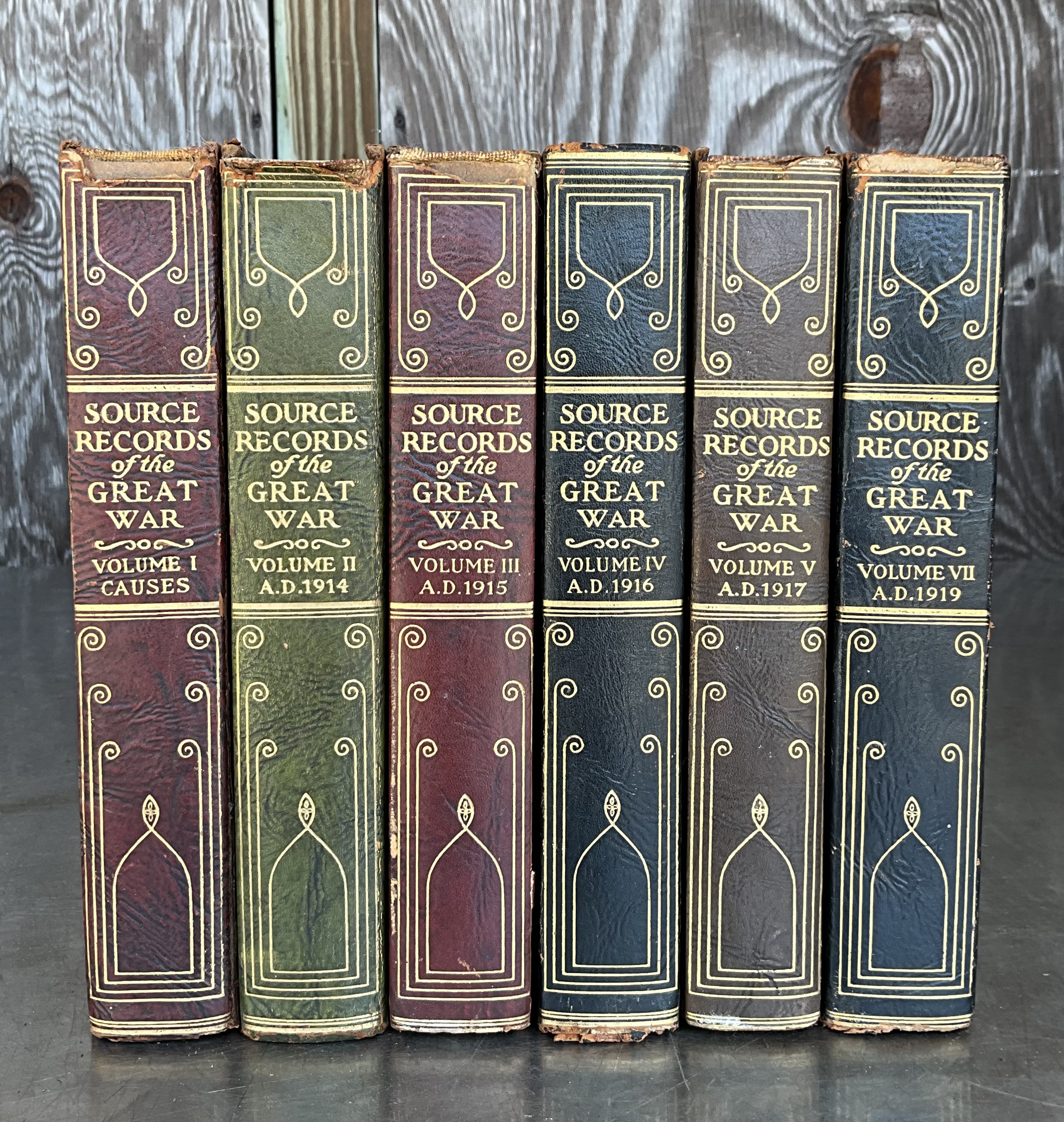 Source Records of the Great War Volumes 1-6 - Side view