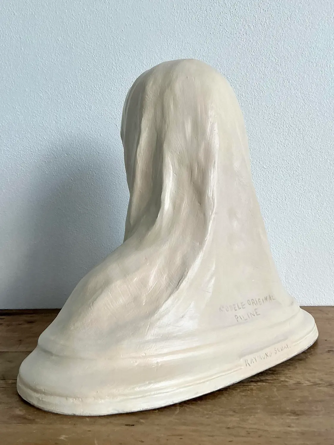 Vintage 1900 Original Model Plaster Marquette of Pilne - Detail view