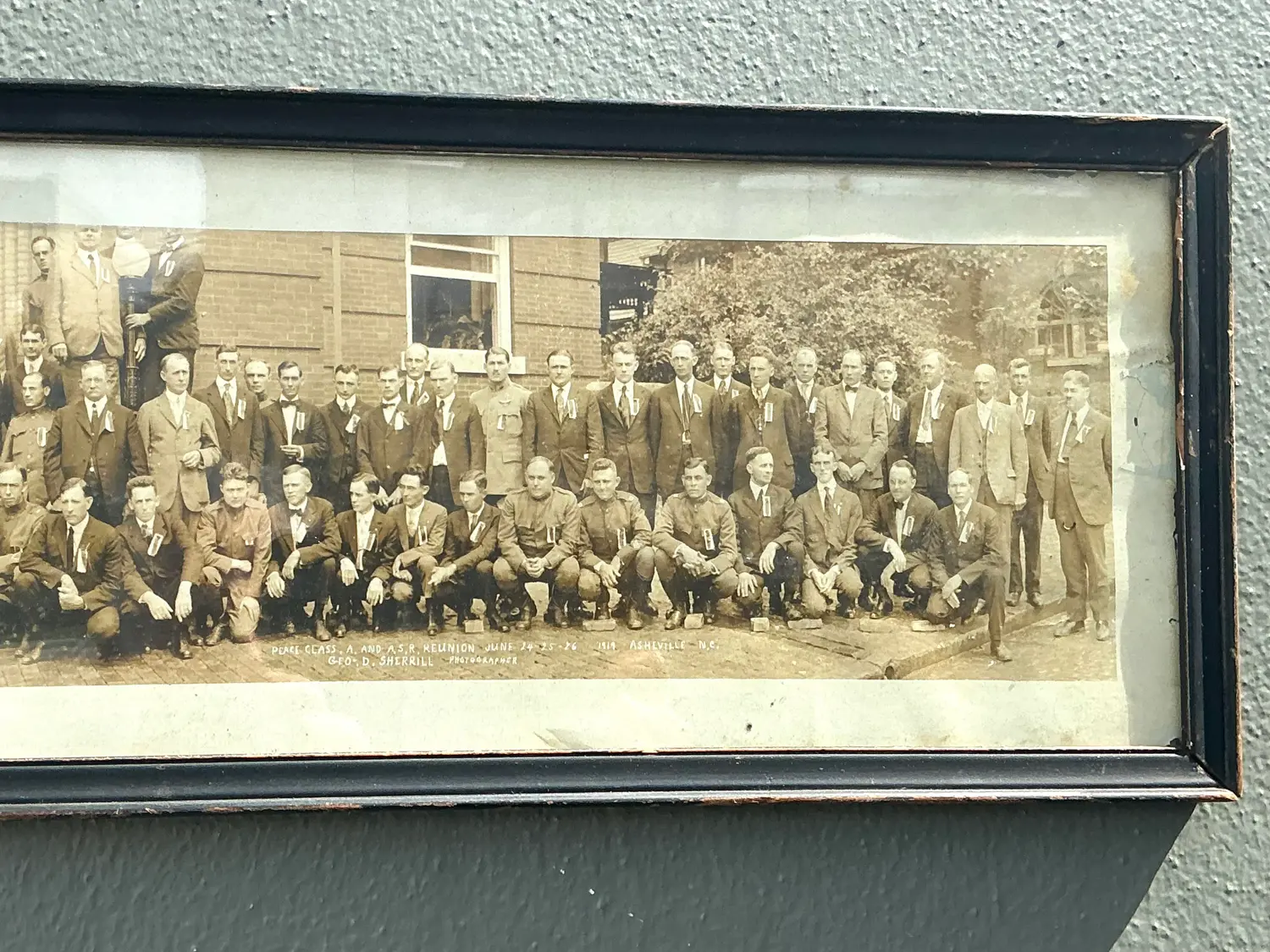 Vintage 1919 Reunion Photo - Top view