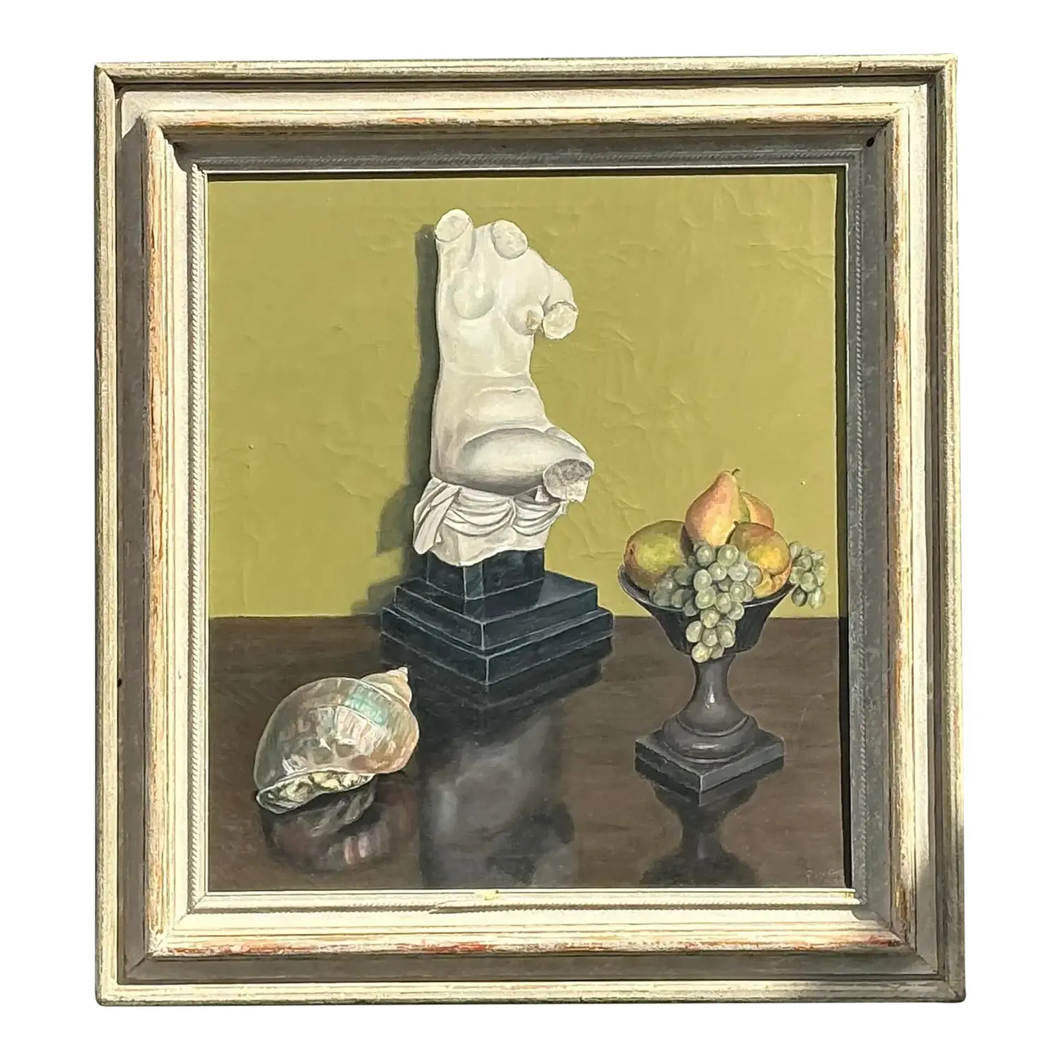 Vintage 1957 Original Still Life on Canvas