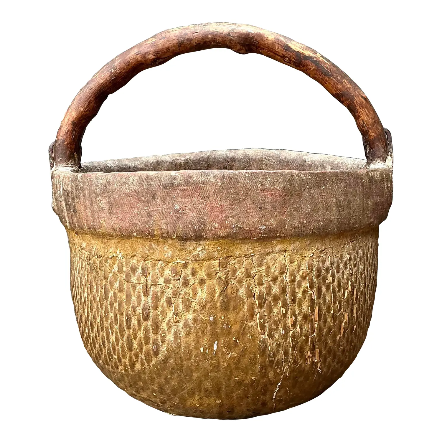 Vintage 19th Century Chinese Rice Basket