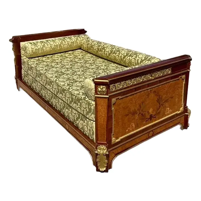Vintage 19th Century French Louis XVI Marquetry Twin Daybed