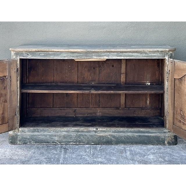 Vintage 19th Century Patinated French Sideboard - Detail view