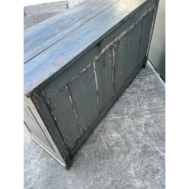 Vintage 19th Century Patinated French Sideboard - Top view