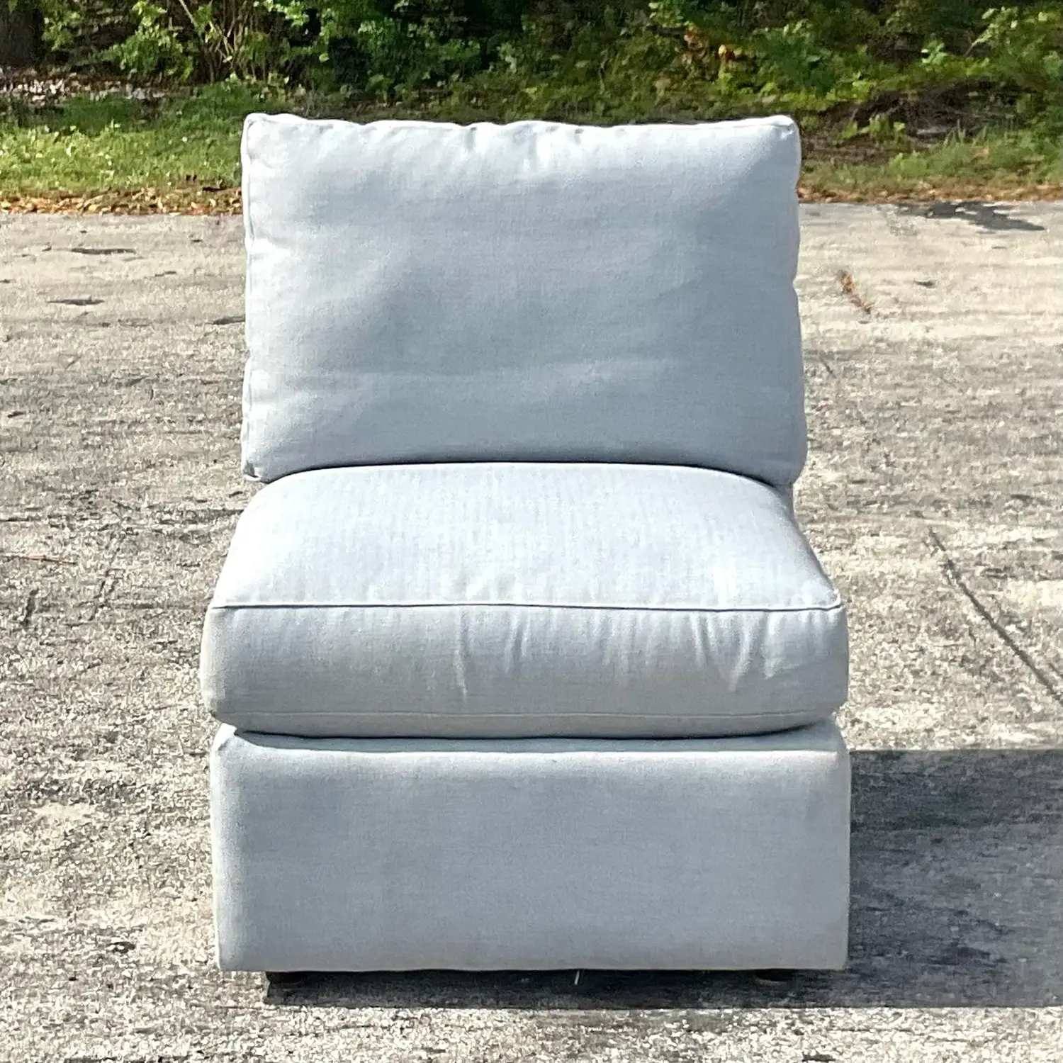 Vintage 20th Century Abc Home Slipper Chair - Top view