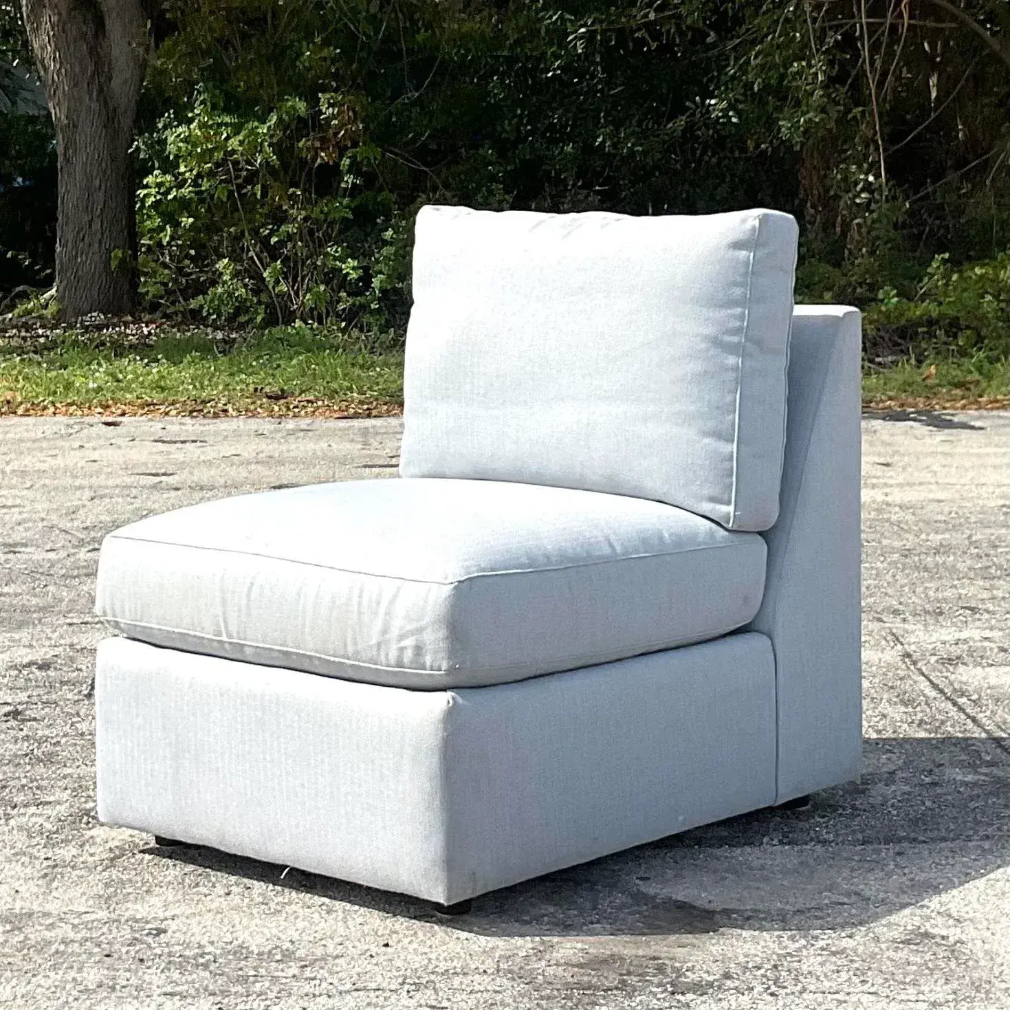 Vintage 20th Century Abc Home Slipper Chair - Side view
