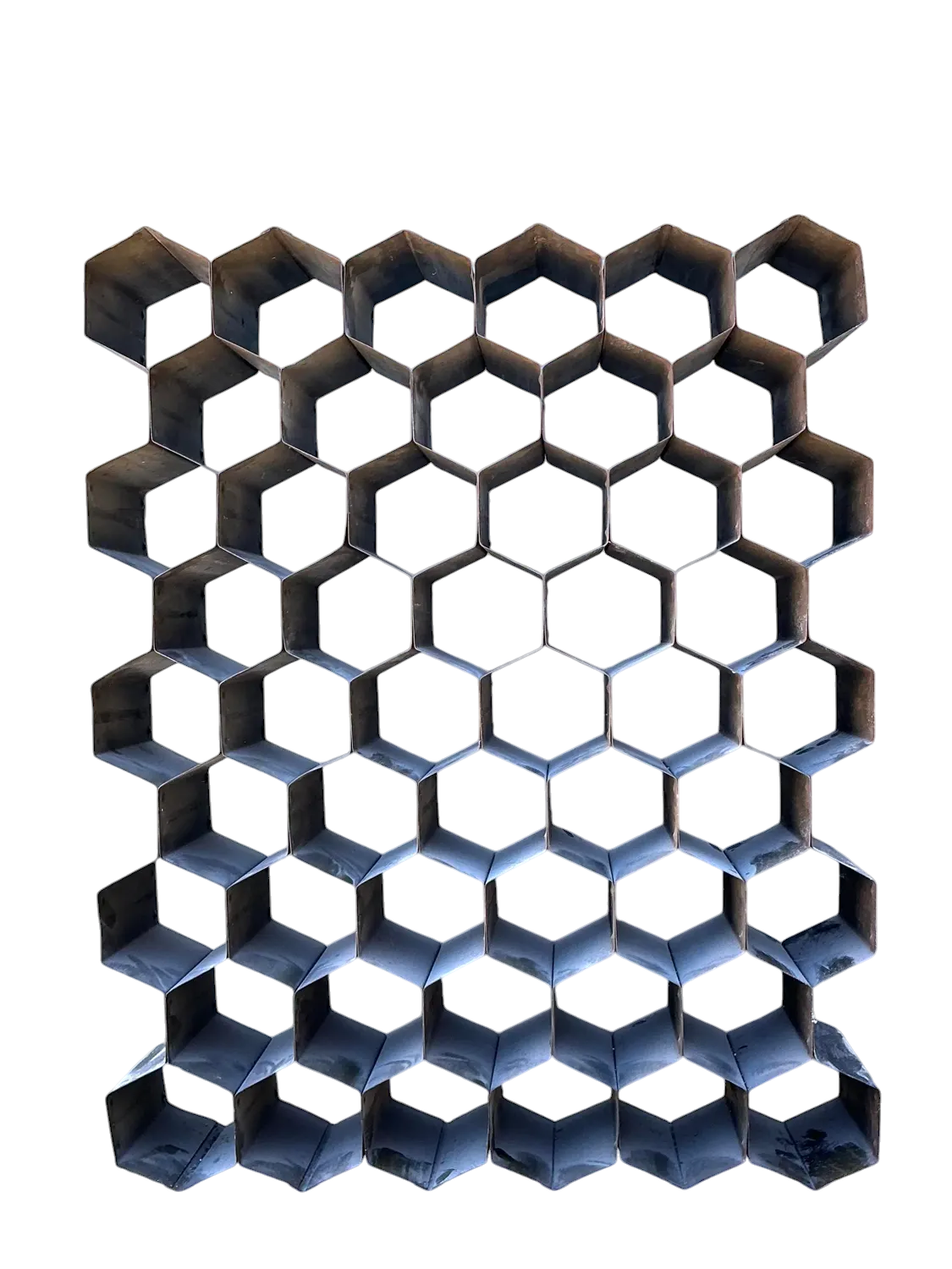 Vintage Abstract Honeycomb Sculpture