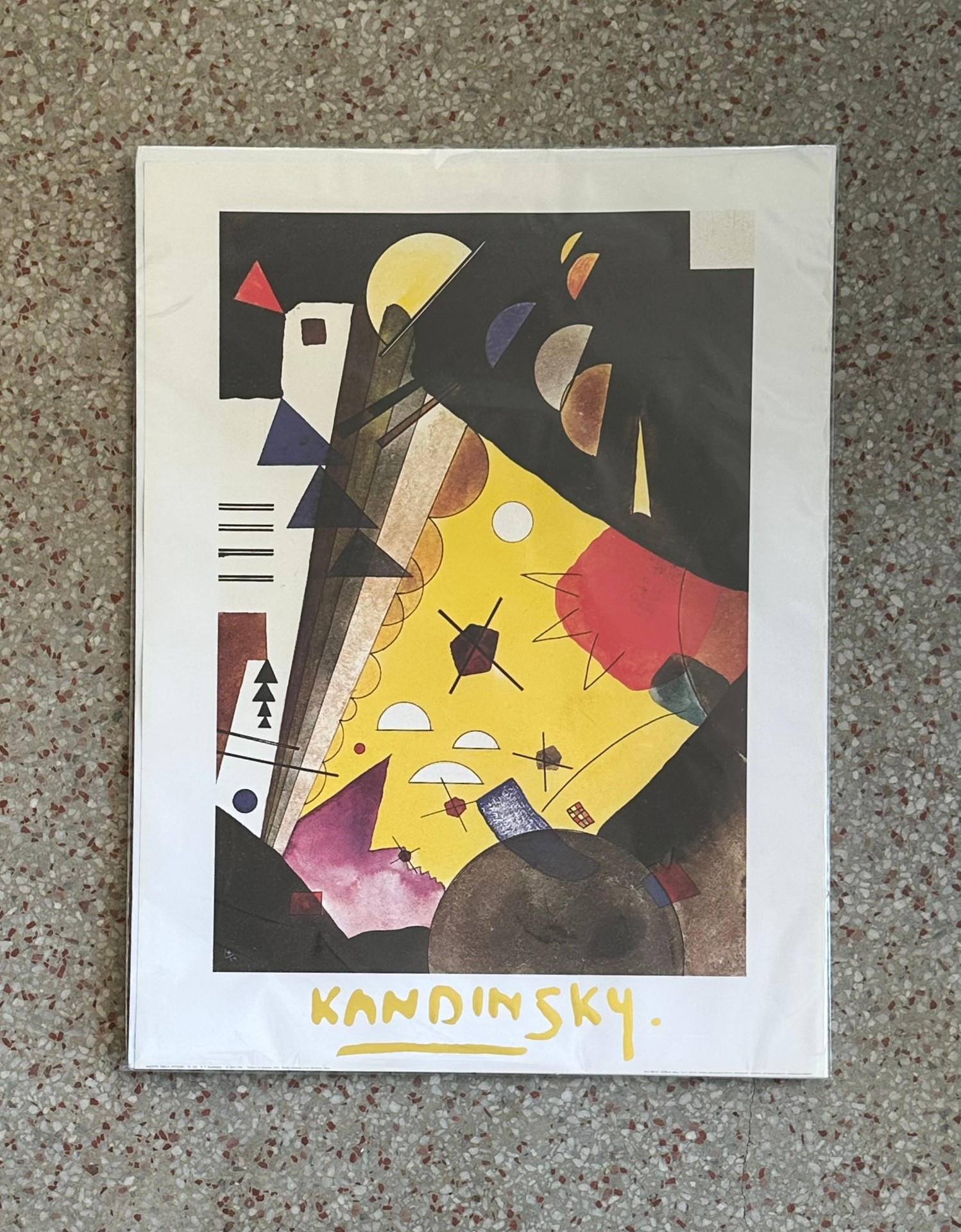 Vintage Abstract Kandinsky Poster - Detail view