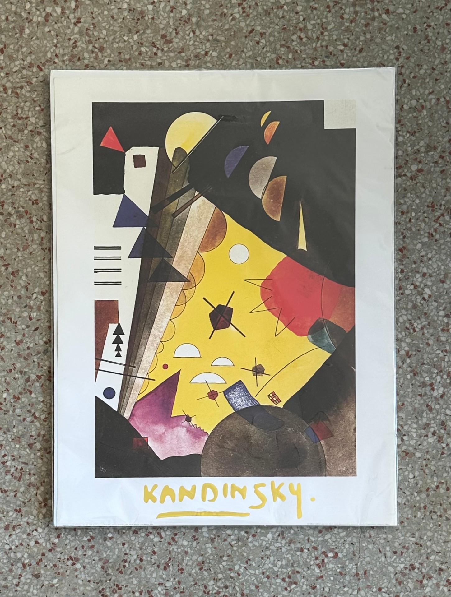 Vintage Abstract Kandinsky Poster - Top view