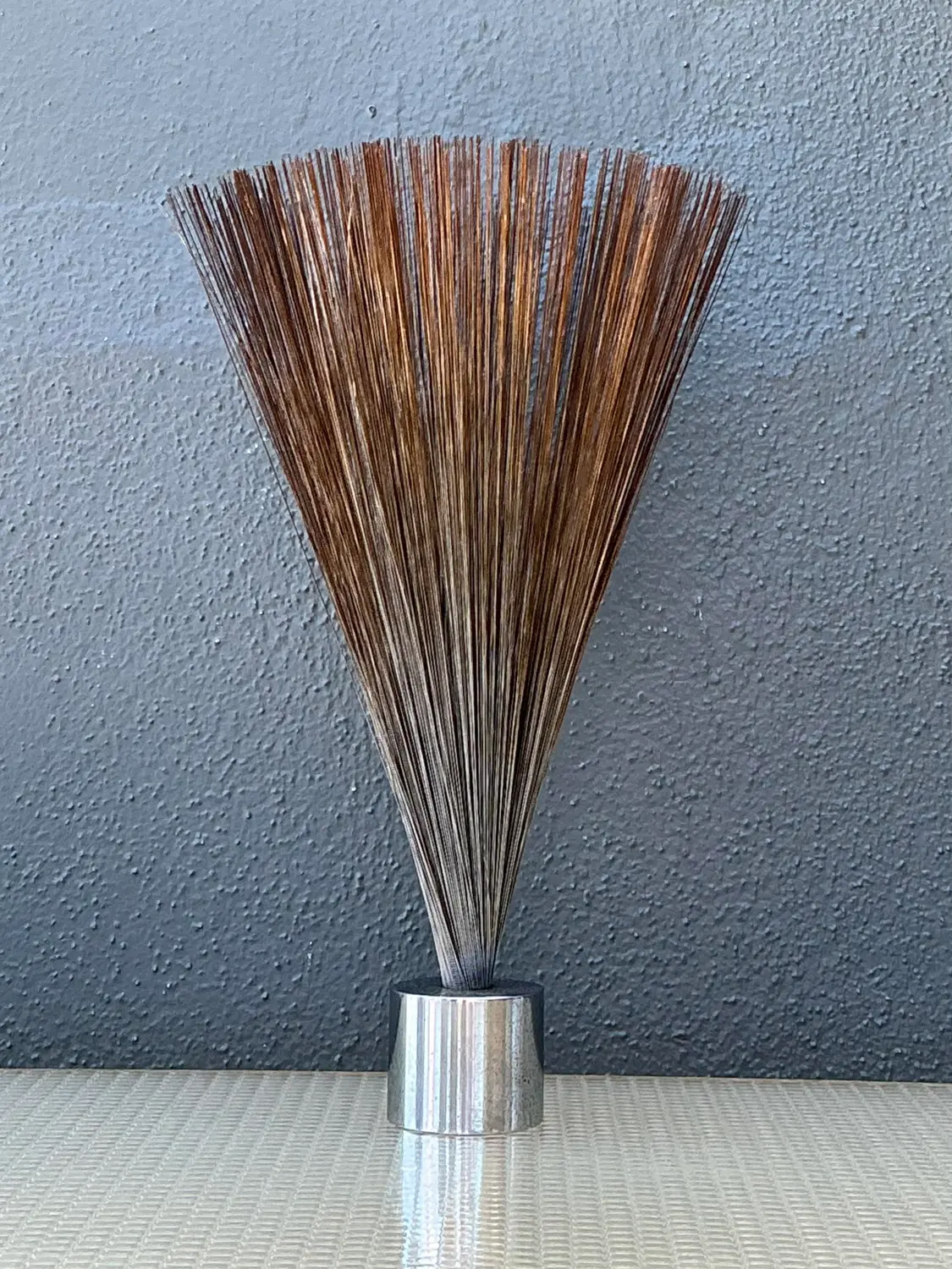 Vintage Abstract Wire Spray Kinetic Sculpture - Top view